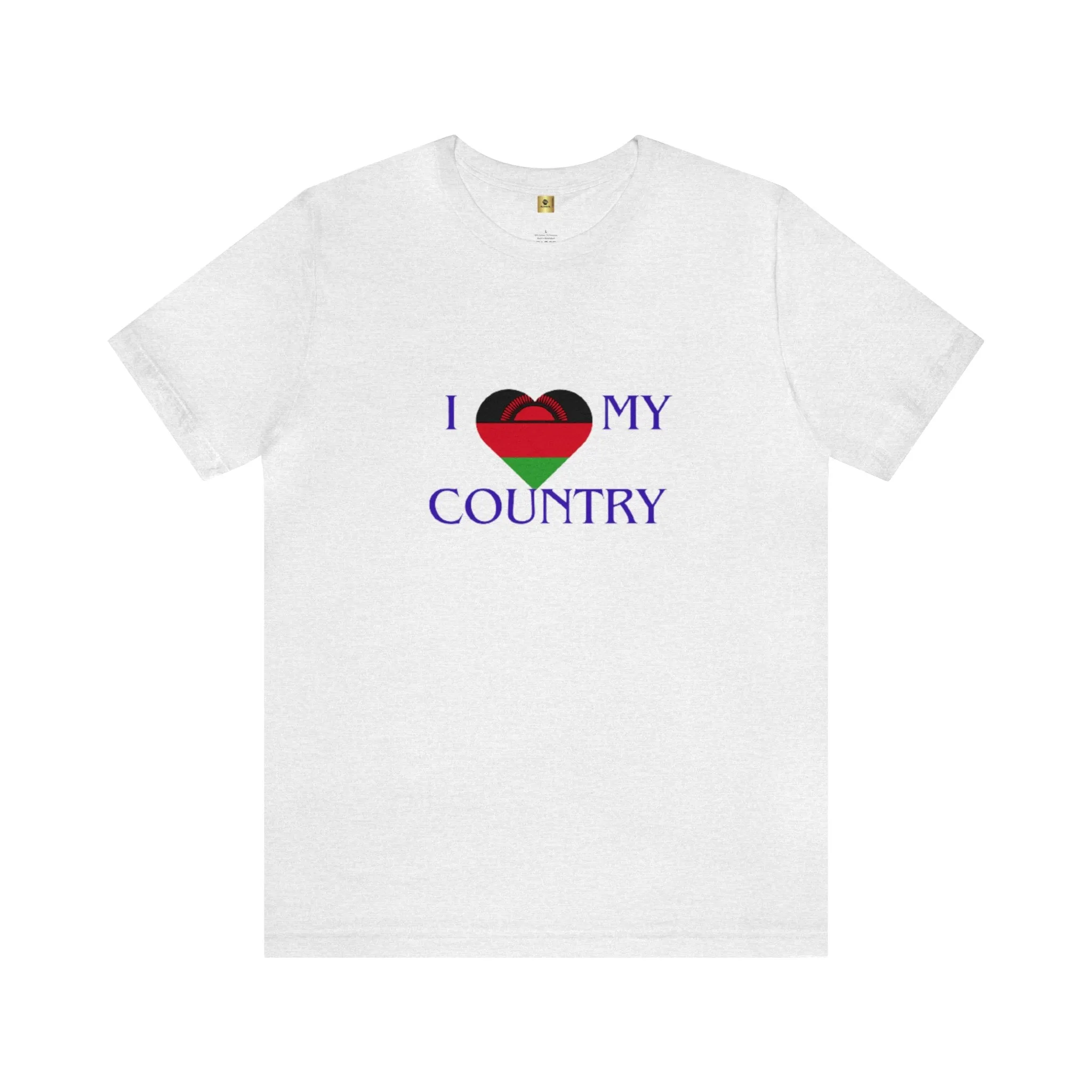 I Love My Country Malawi Unisex Jersey Short Sleeve Tee