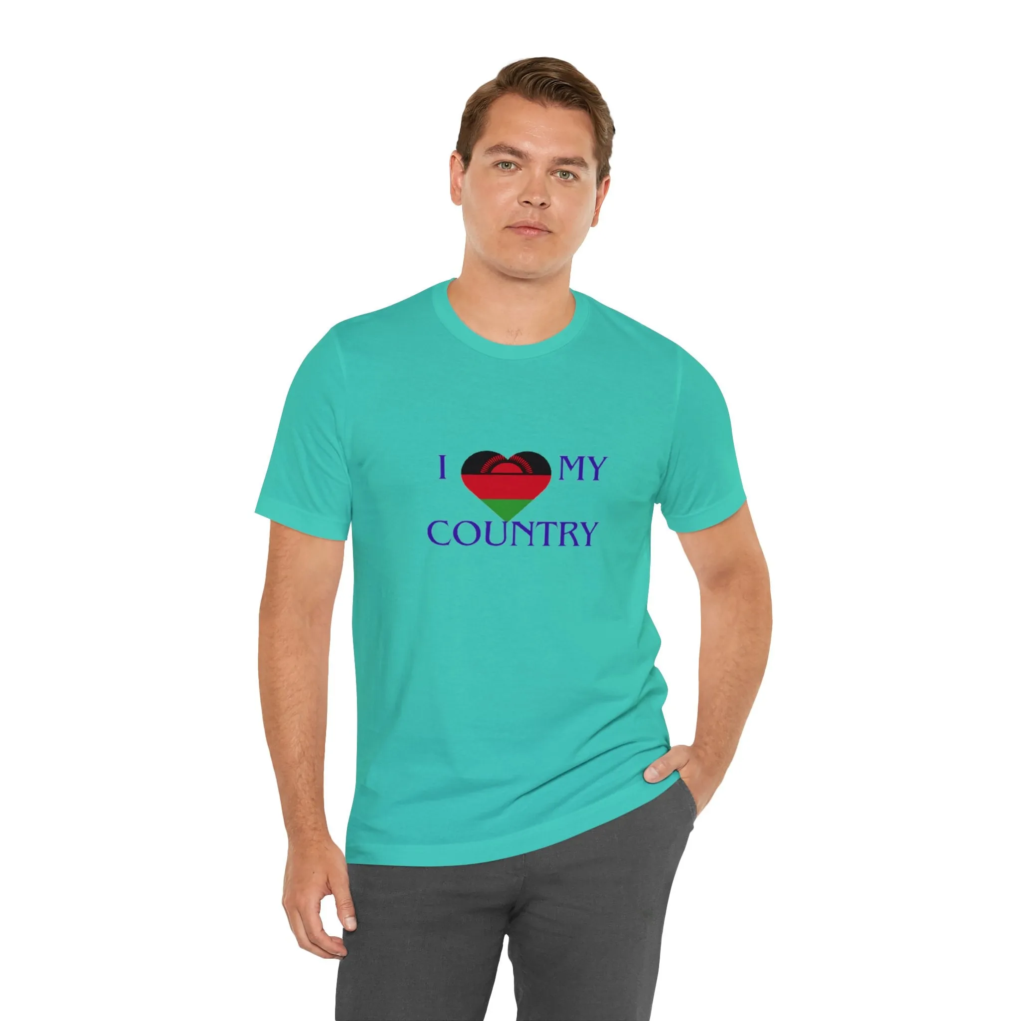 I Love My Country Malawi Unisex Jersey Short Sleeve Tee