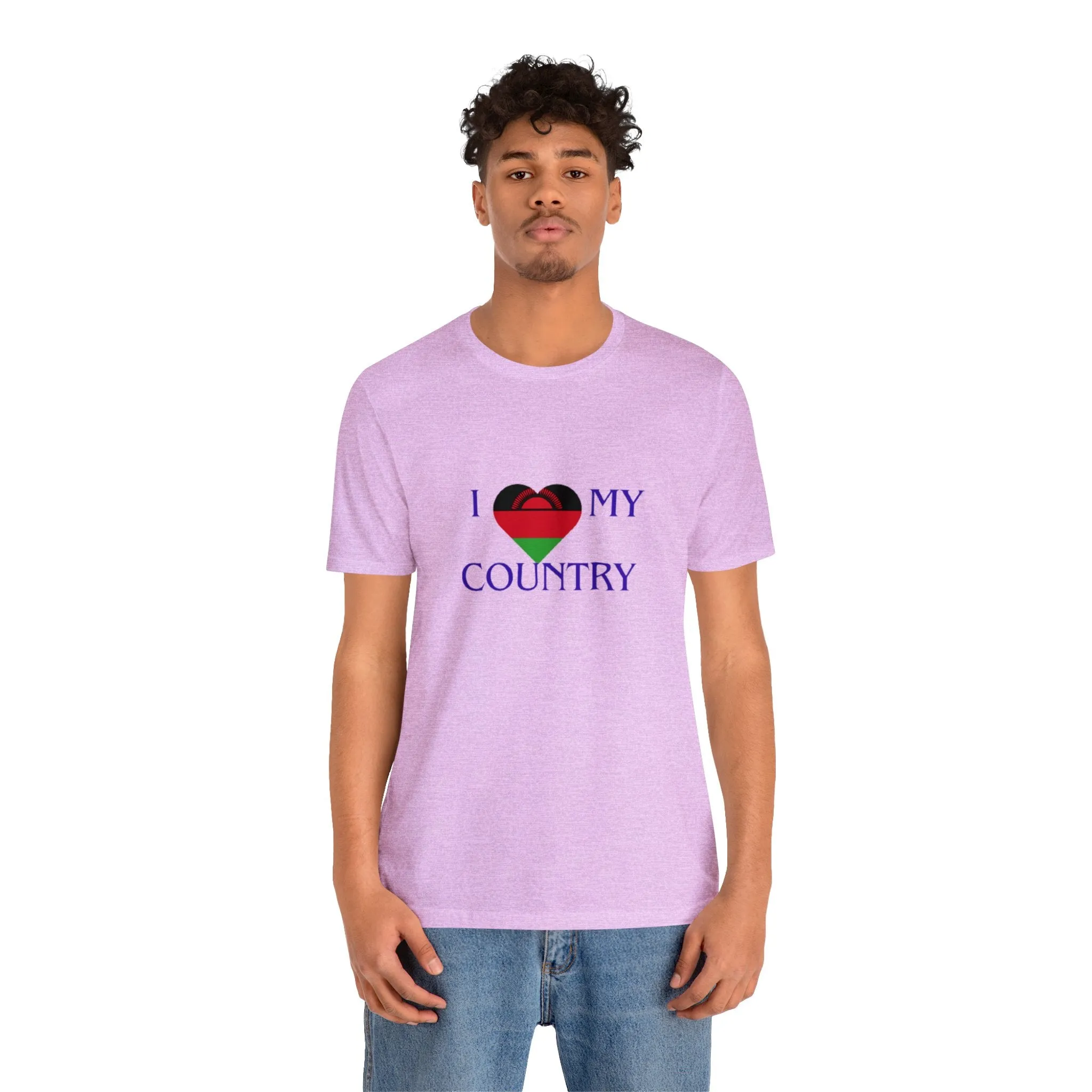 I Love My Country Malawi Unisex Jersey Short Sleeve Tee