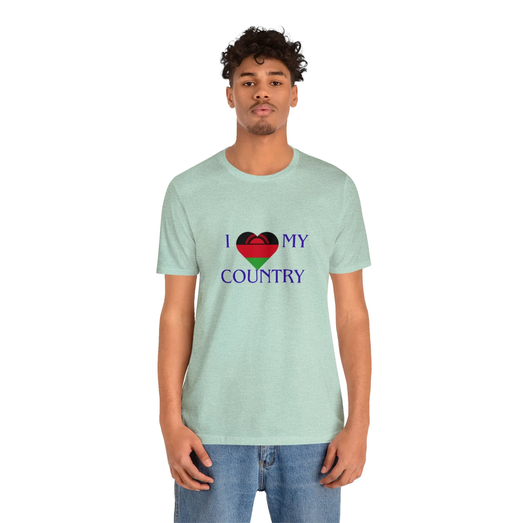 I Love My Country Malawi Unisex Jersey Short Sleeve Tee