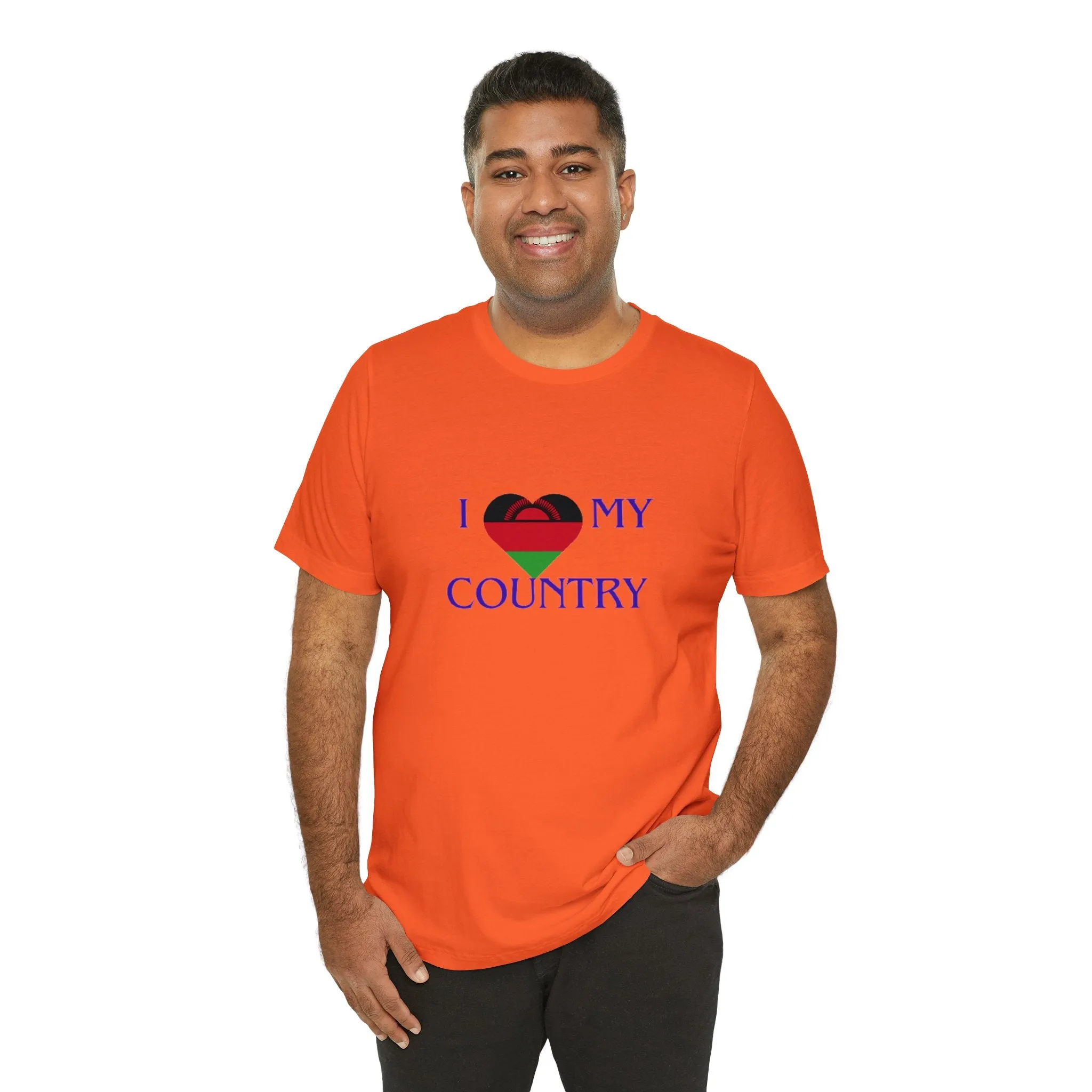 I Love My Country Malawi Unisex Jersey Short Sleeve Tee