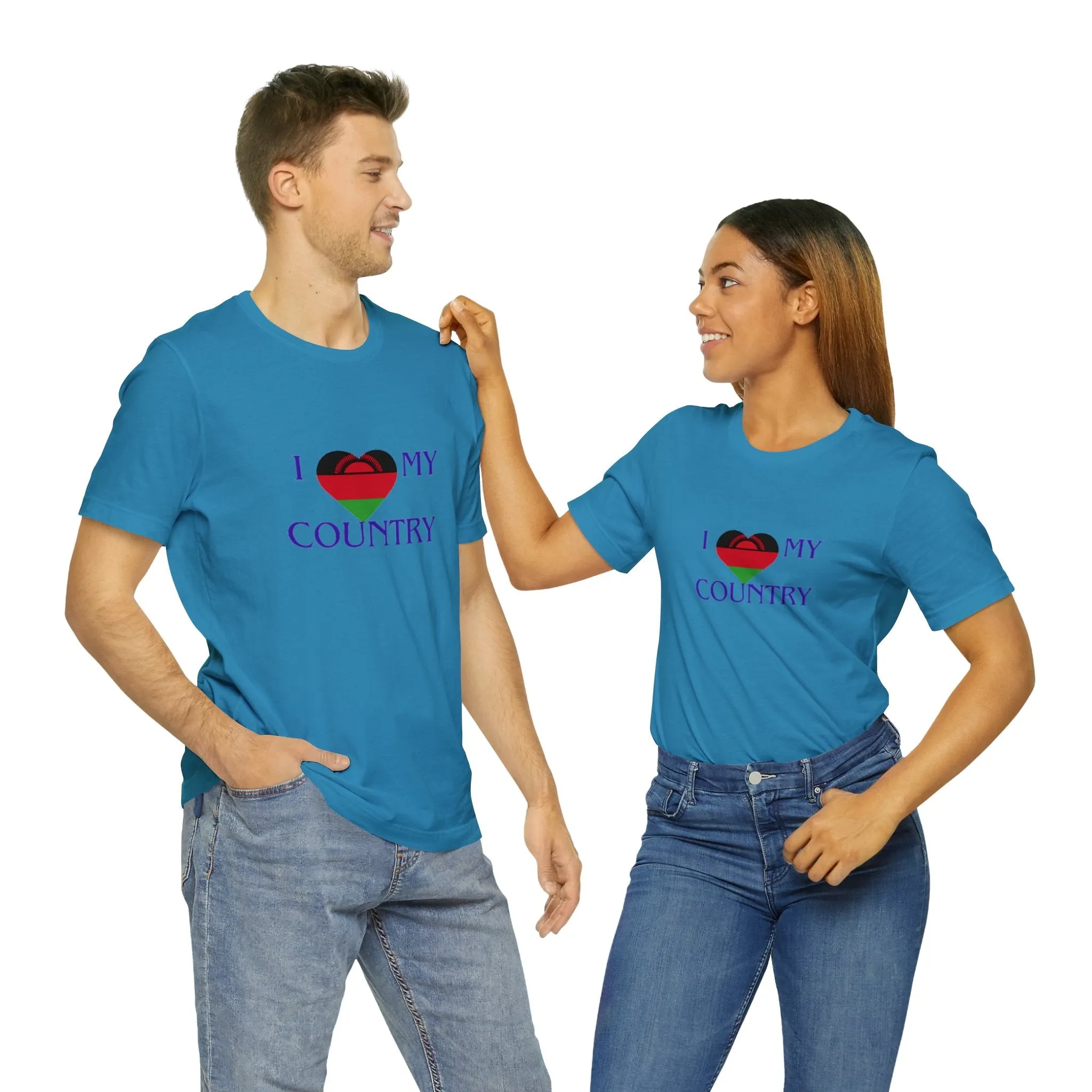 I Love My Country Malawi Unisex Jersey Short Sleeve Tee