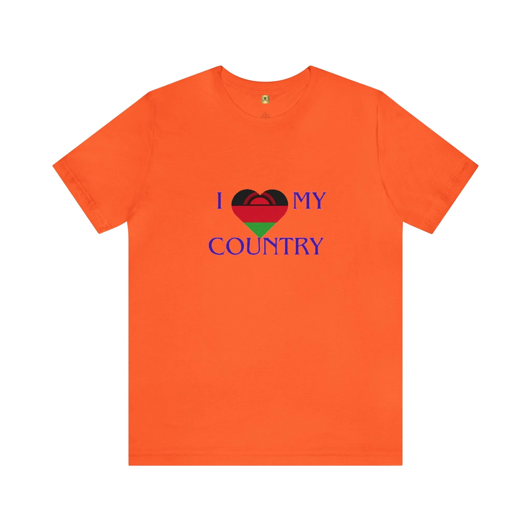 I Love My Country Malawi Unisex Jersey Short Sleeve Tee