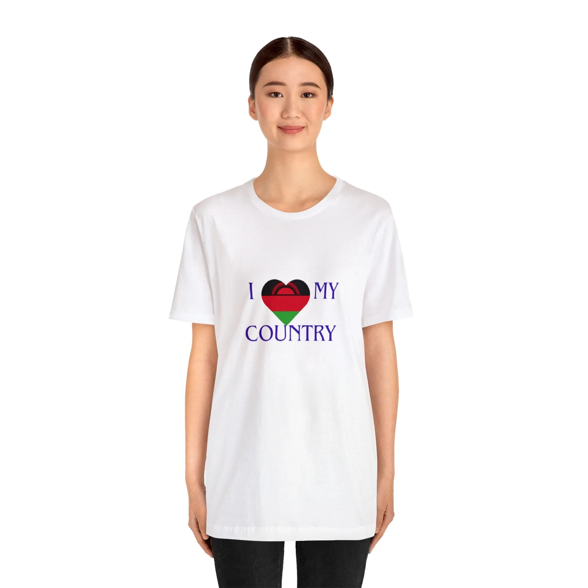 I Love My Country Malawi Unisex Jersey Short Sleeve Tee