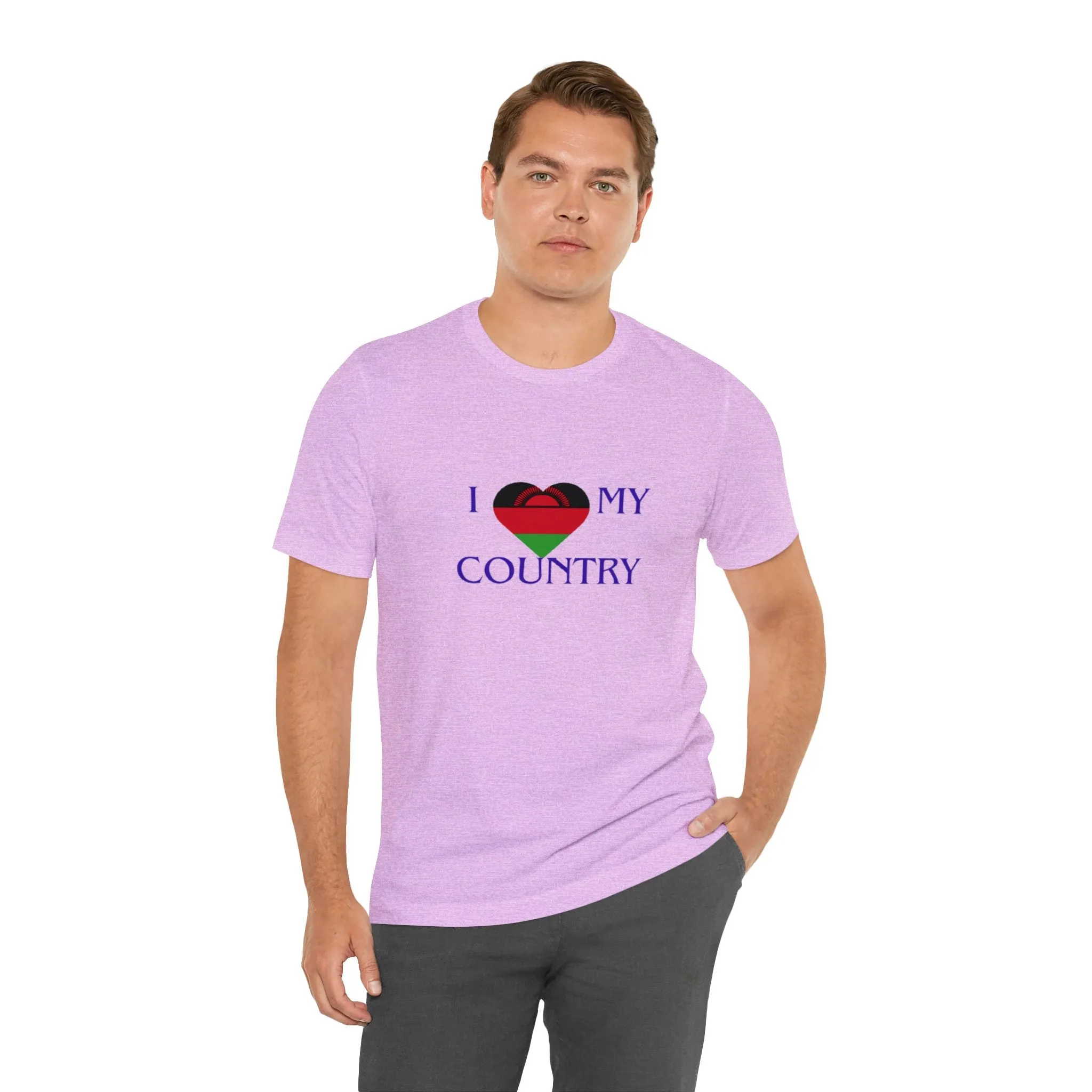 I Love My Country Malawi Unisex Jersey Short Sleeve Tee