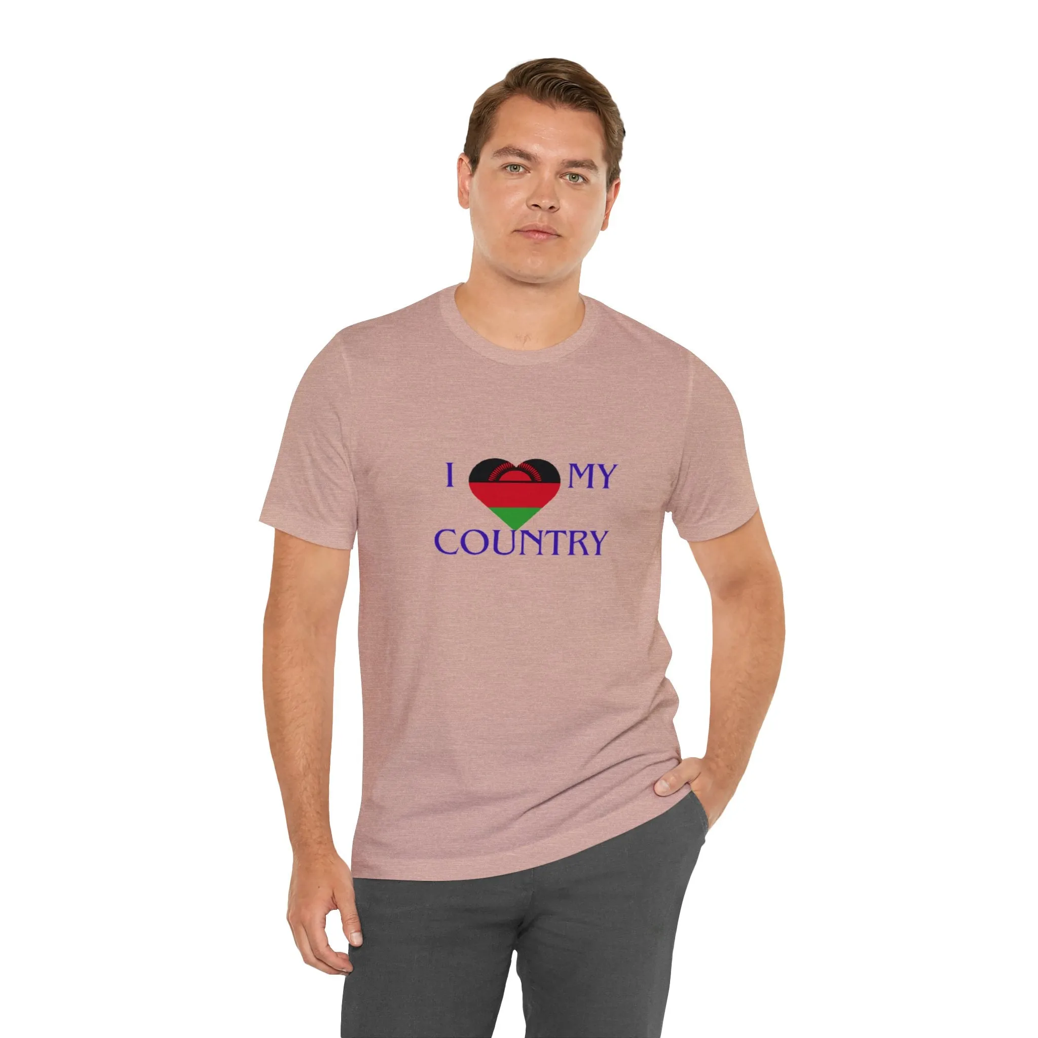 I Love My Country Malawi Unisex Jersey Short Sleeve Tee