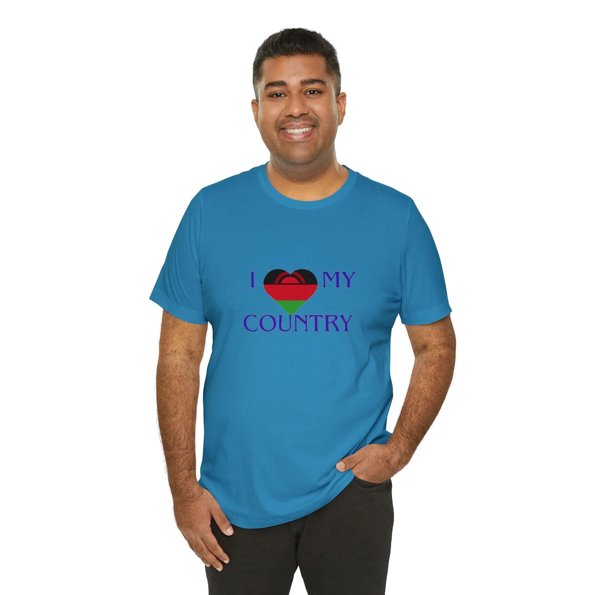 I Love My Country Malawi Unisex Jersey Short Sleeve Tee