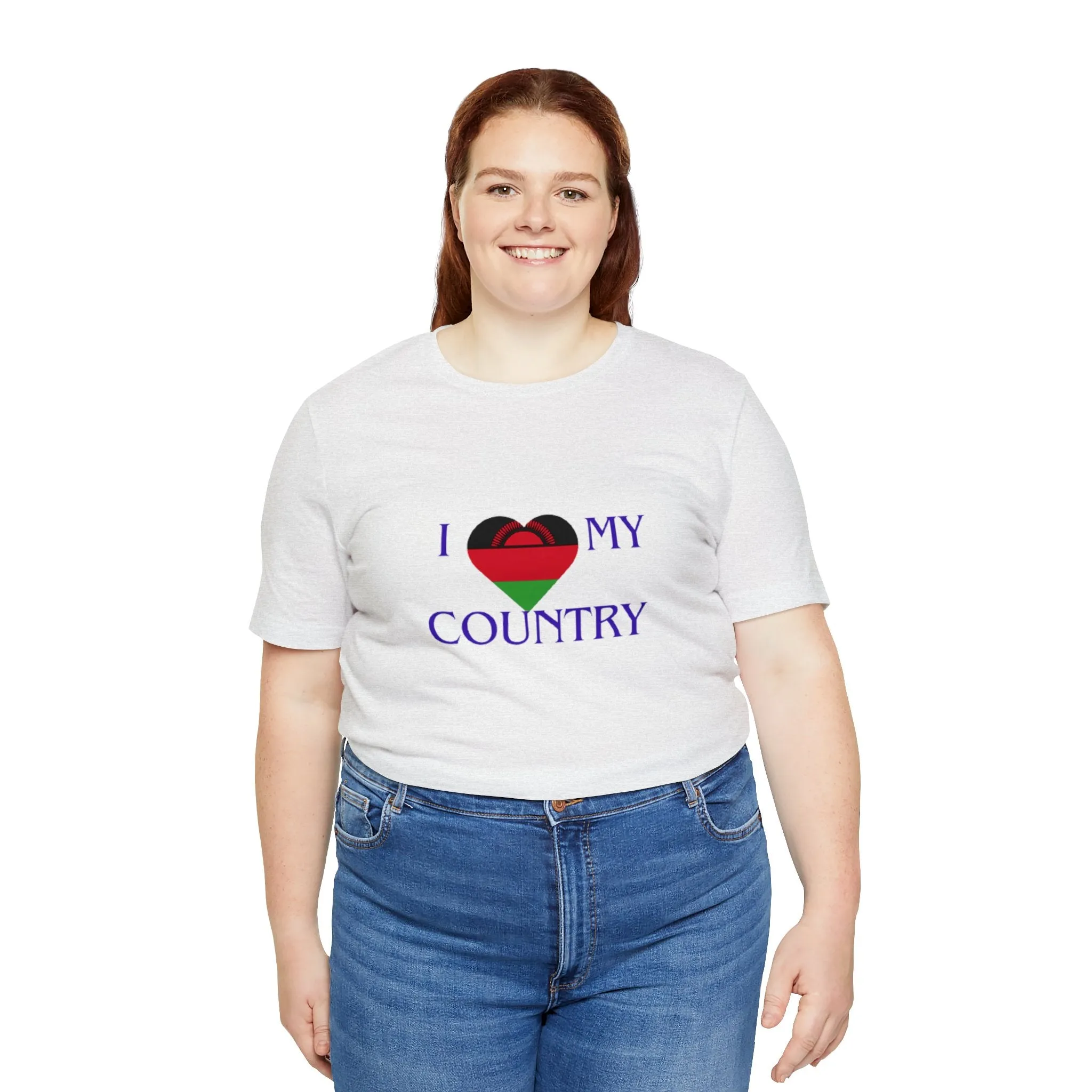 I Love My Country Malawi Unisex Jersey Short Sleeve Tee