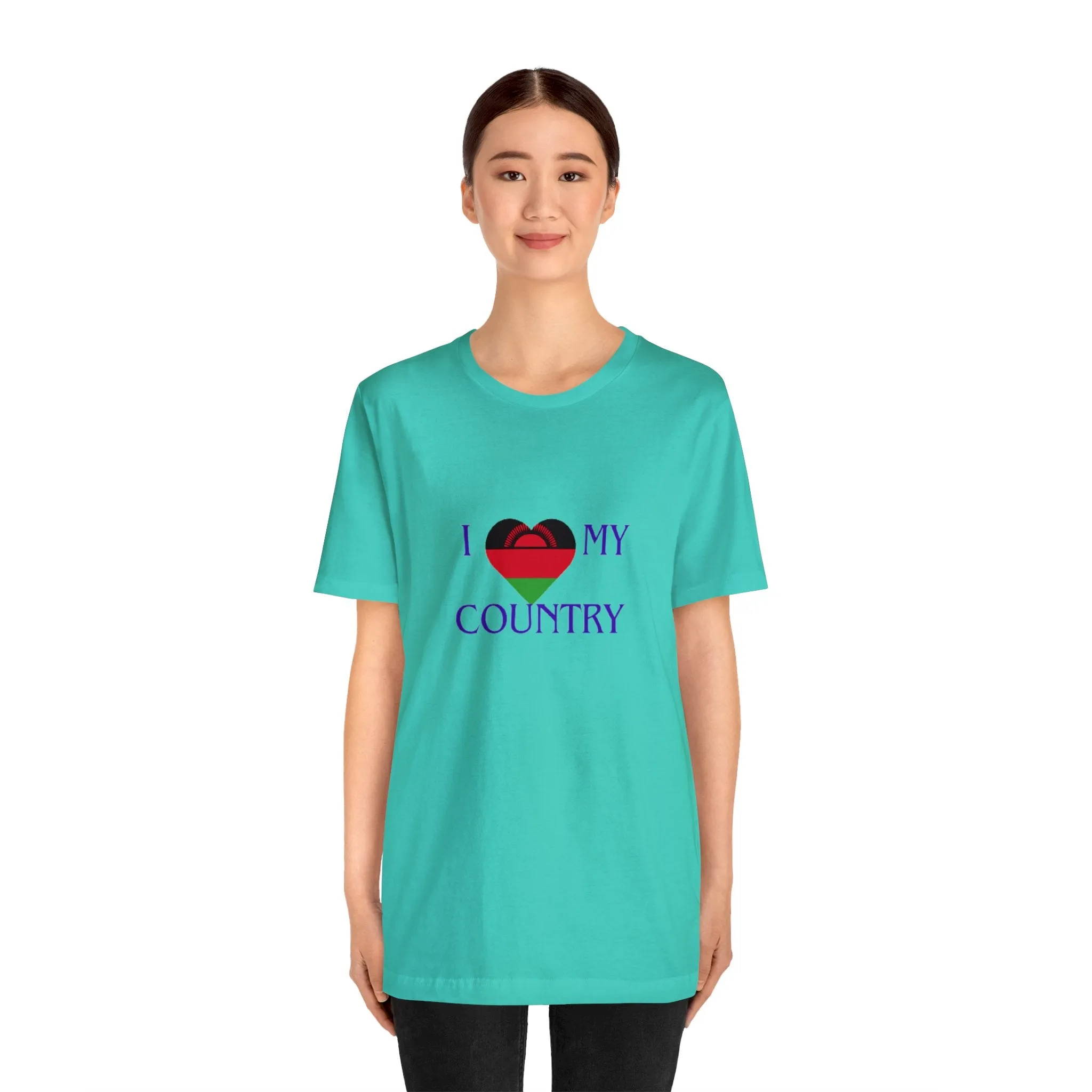 I Love My Country Malawi Unisex Jersey Short Sleeve Tee