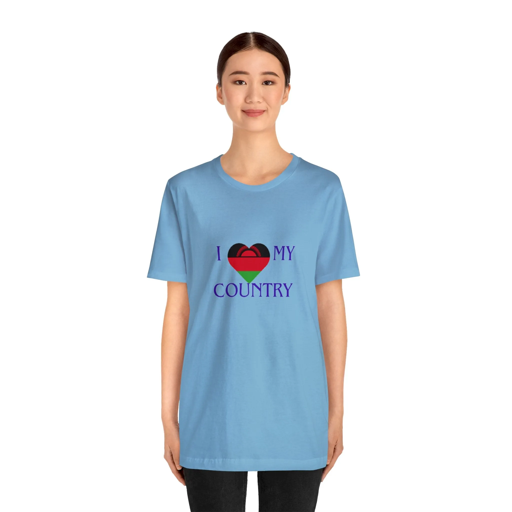 I Love My Country Malawi Unisex Jersey Short Sleeve Tee