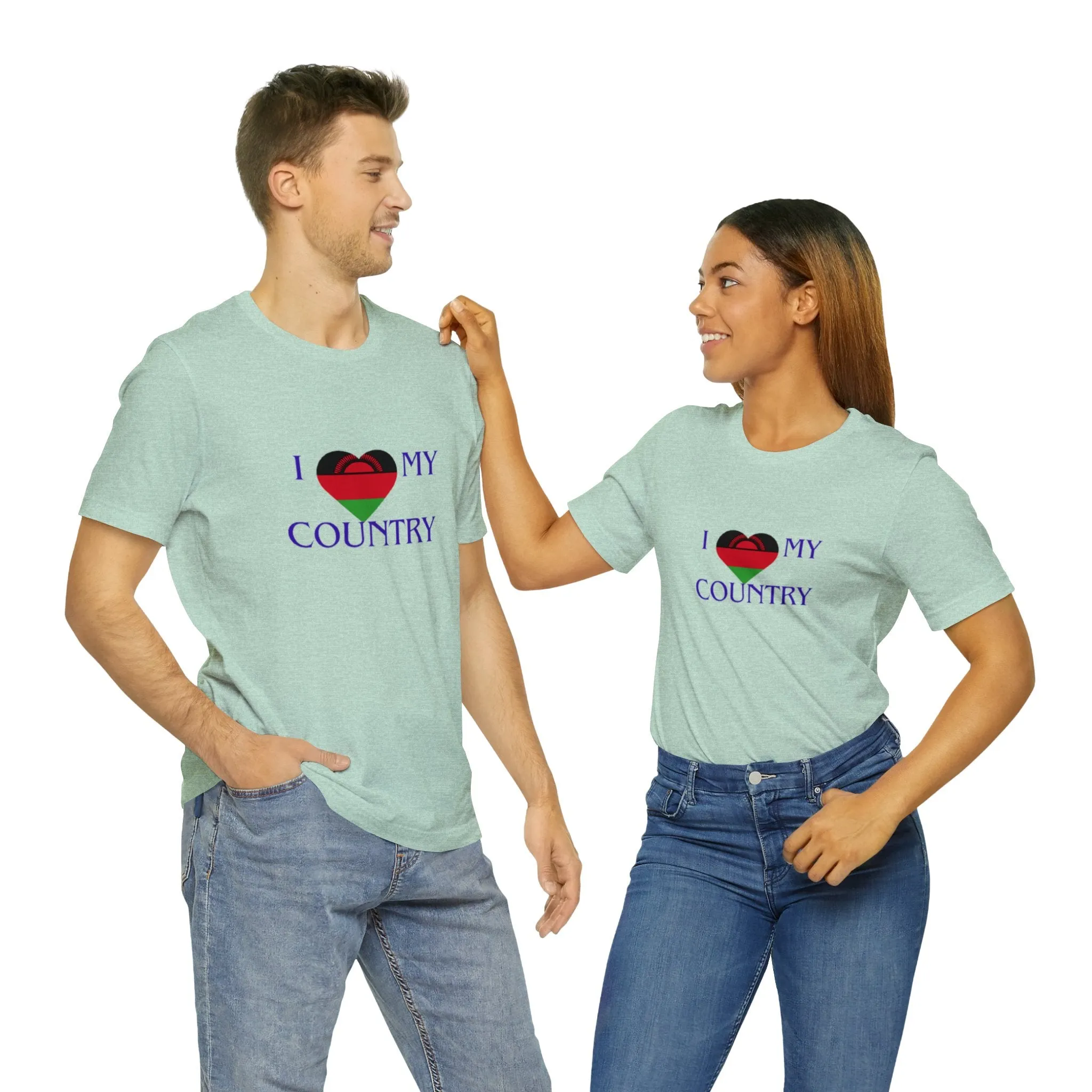 I Love My Country Malawi Unisex Jersey Short Sleeve Tee