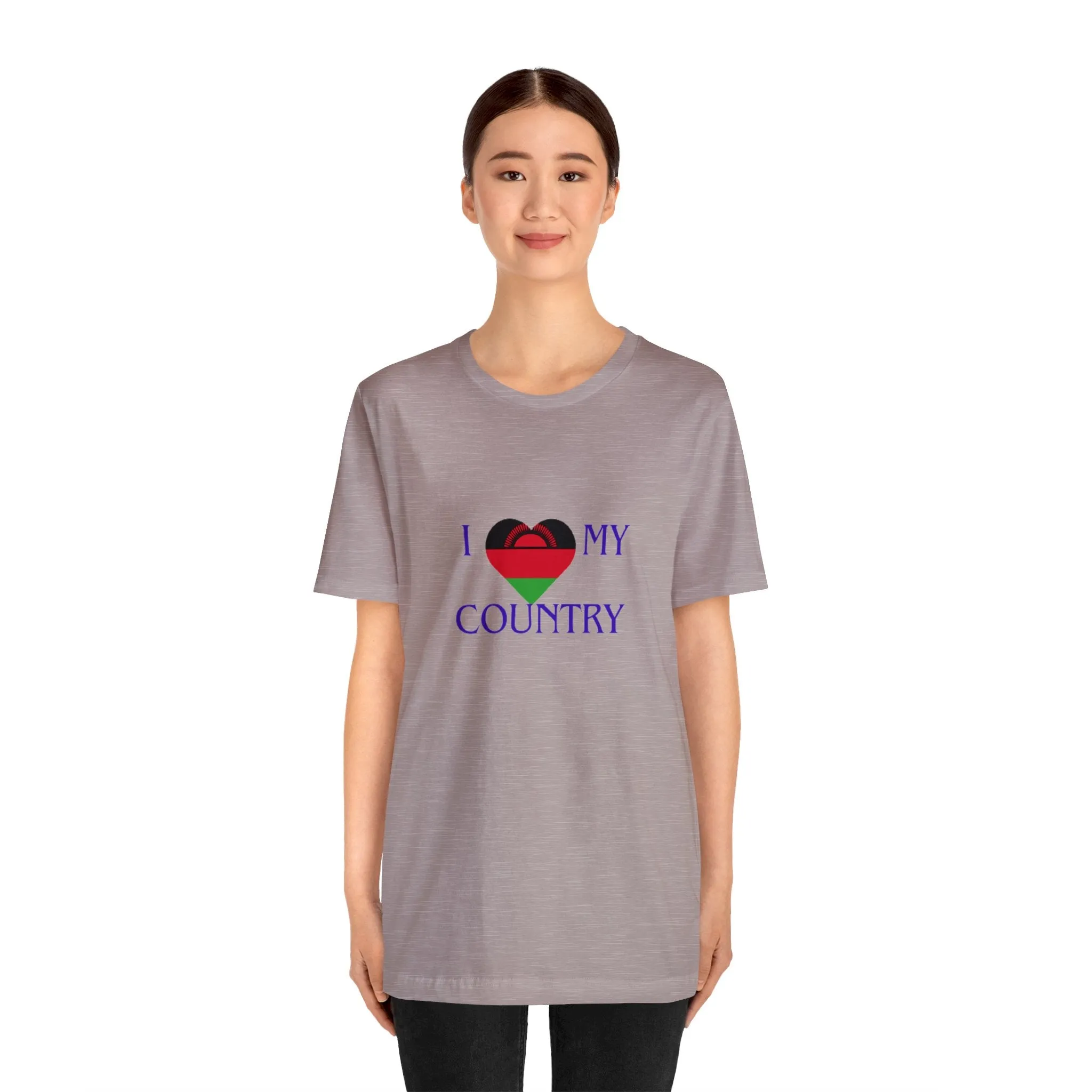 I Love My Country Malawi Unisex Jersey Short Sleeve Tee