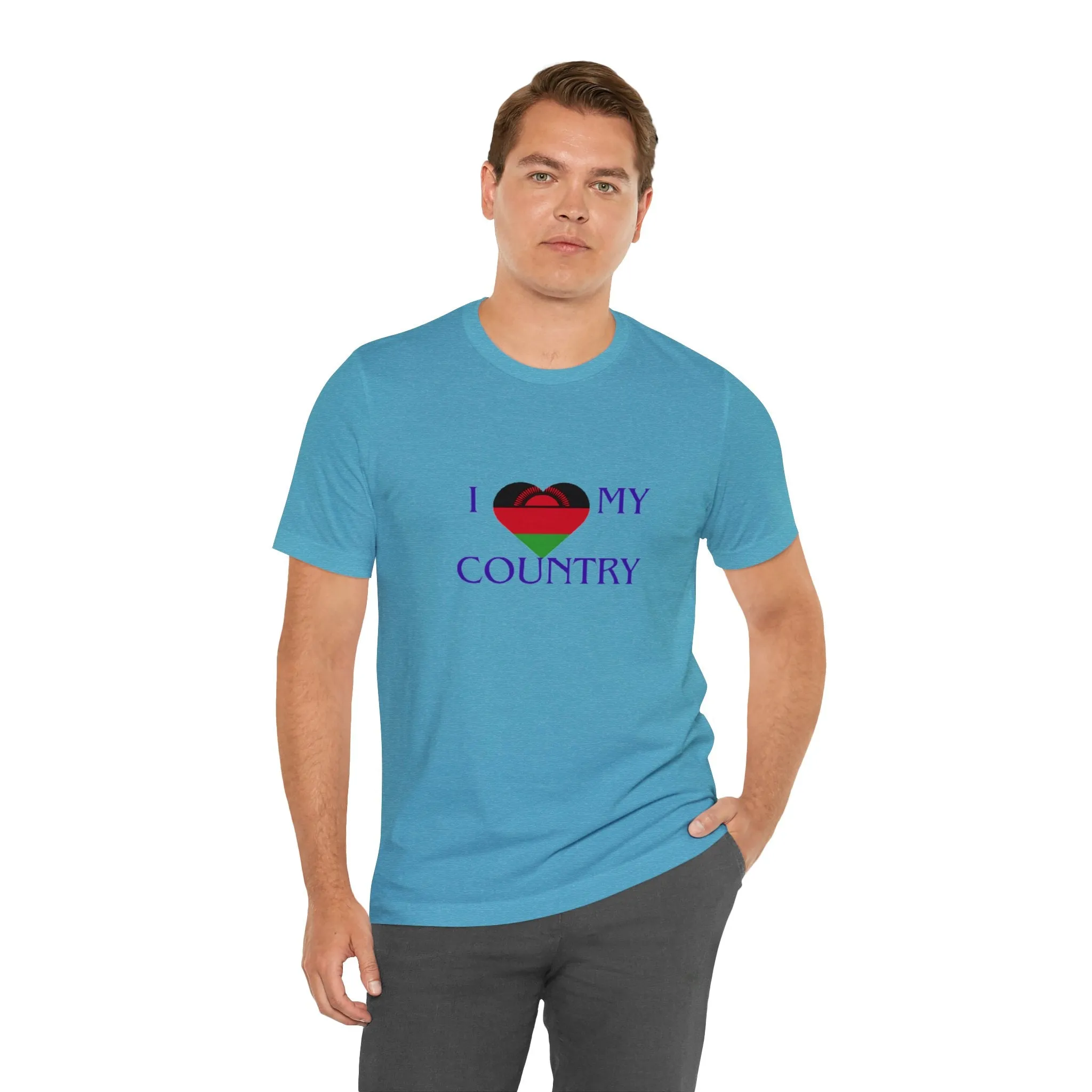 I Love My Country Malawi Unisex Jersey Short Sleeve Tee