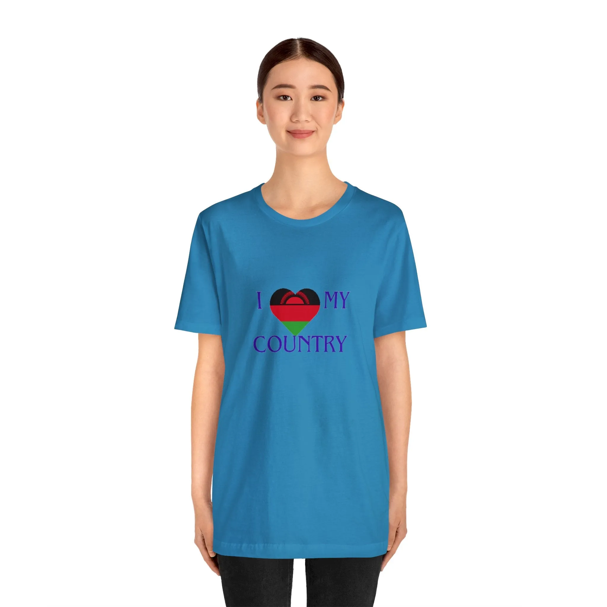 I Love My Country Malawi Unisex Jersey Short Sleeve Tee