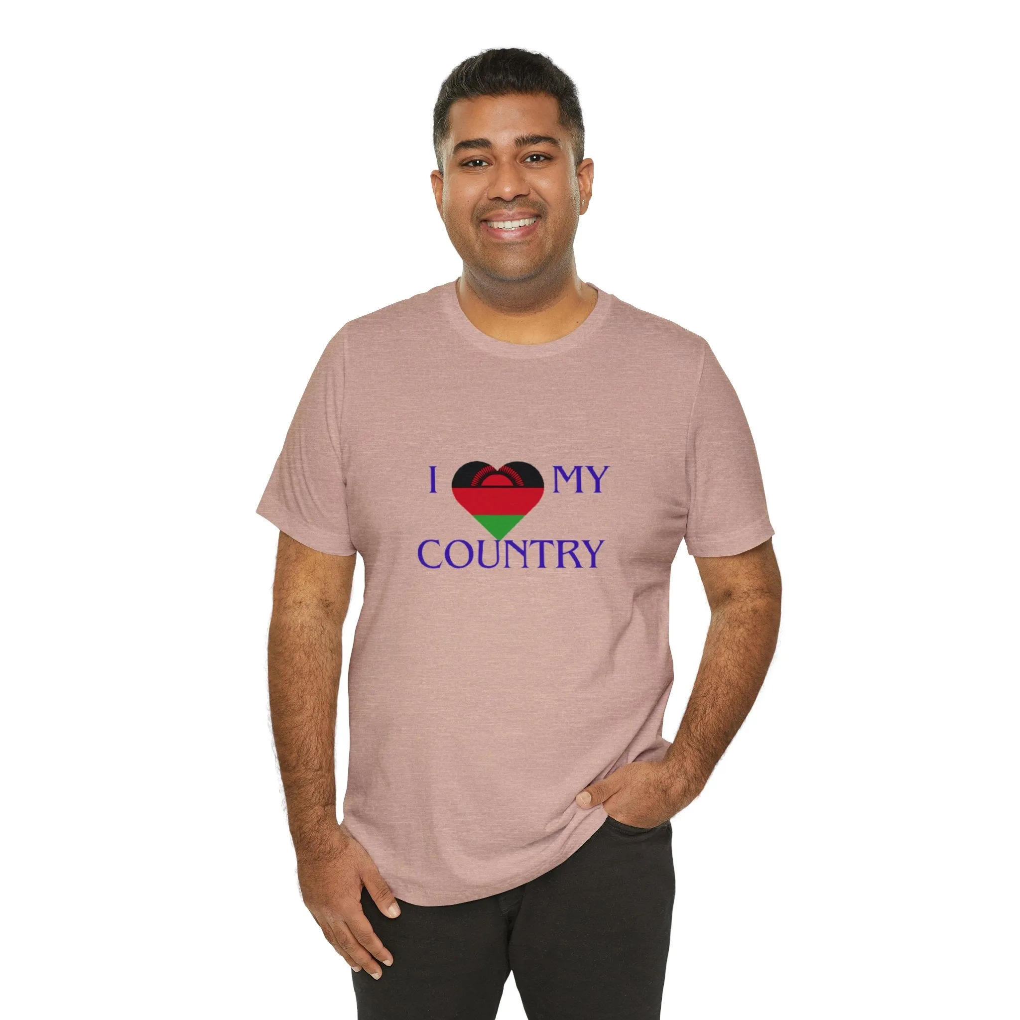 I Love My Country Malawi Unisex Jersey Short Sleeve Tee