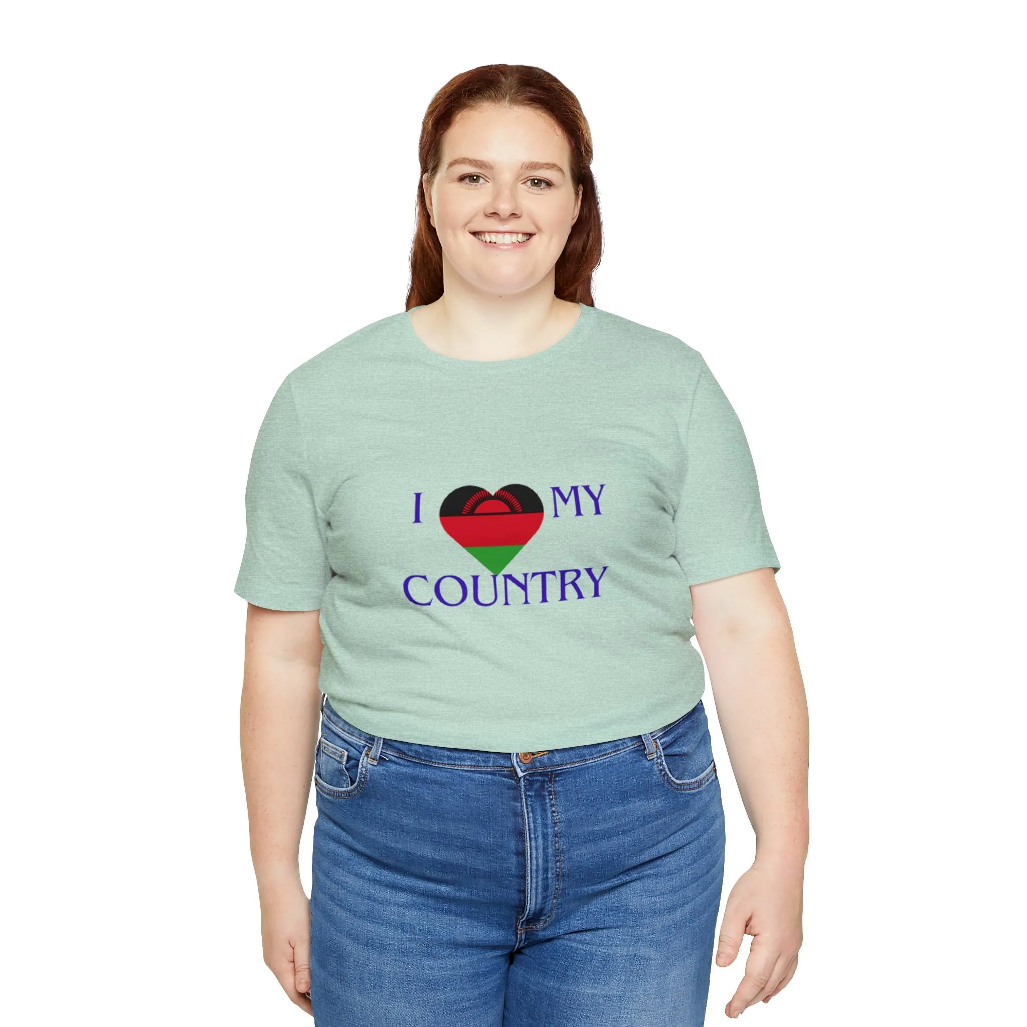 I Love My Country Malawi Unisex Jersey Short Sleeve Tee