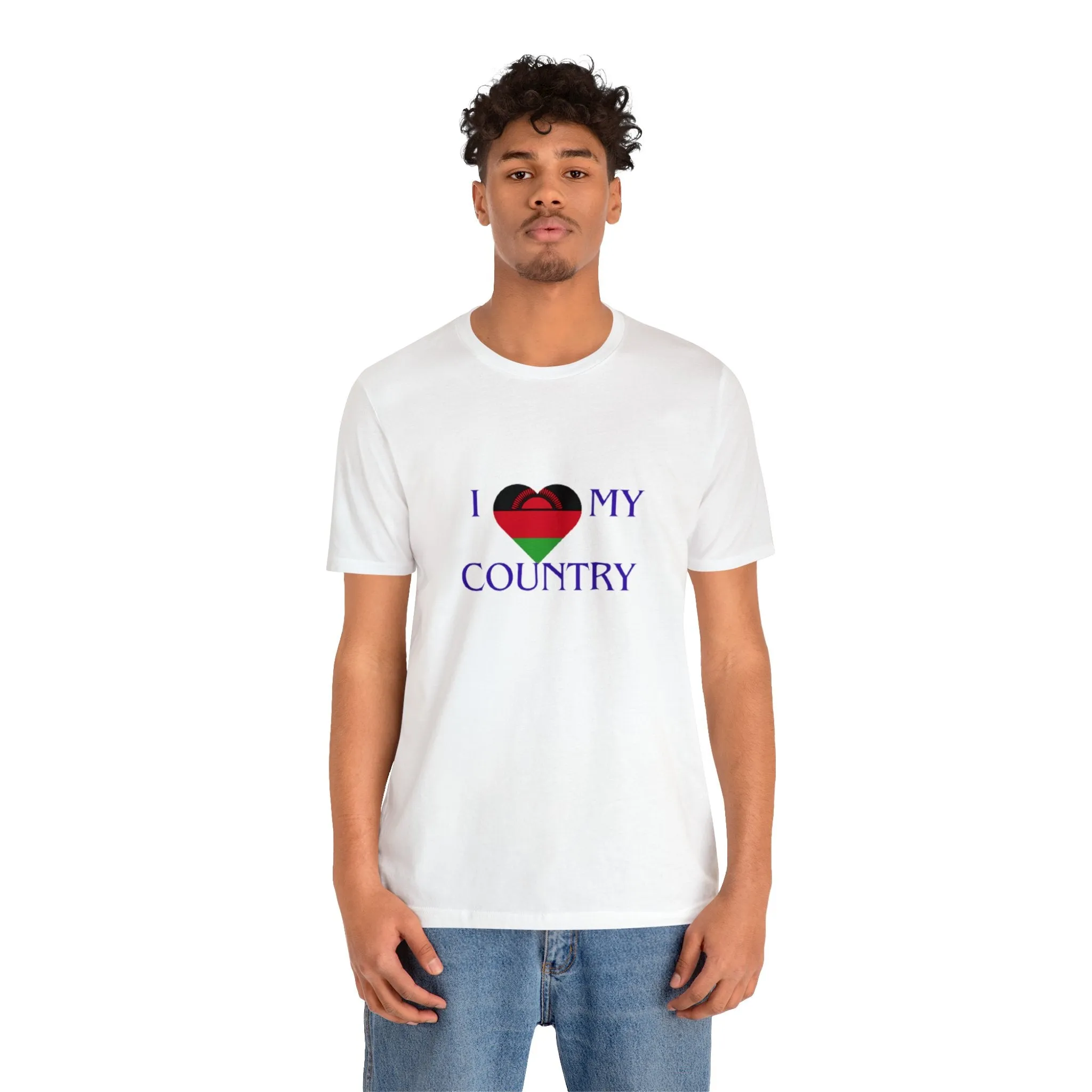 I Love My Country Malawi Unisex Jersey Short Sleeve Tee