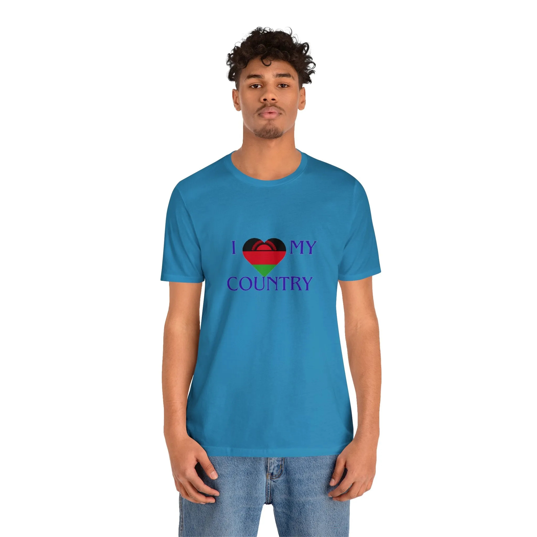 I Love My Country Malawi Unisex Jersey Short Sleeve Tee