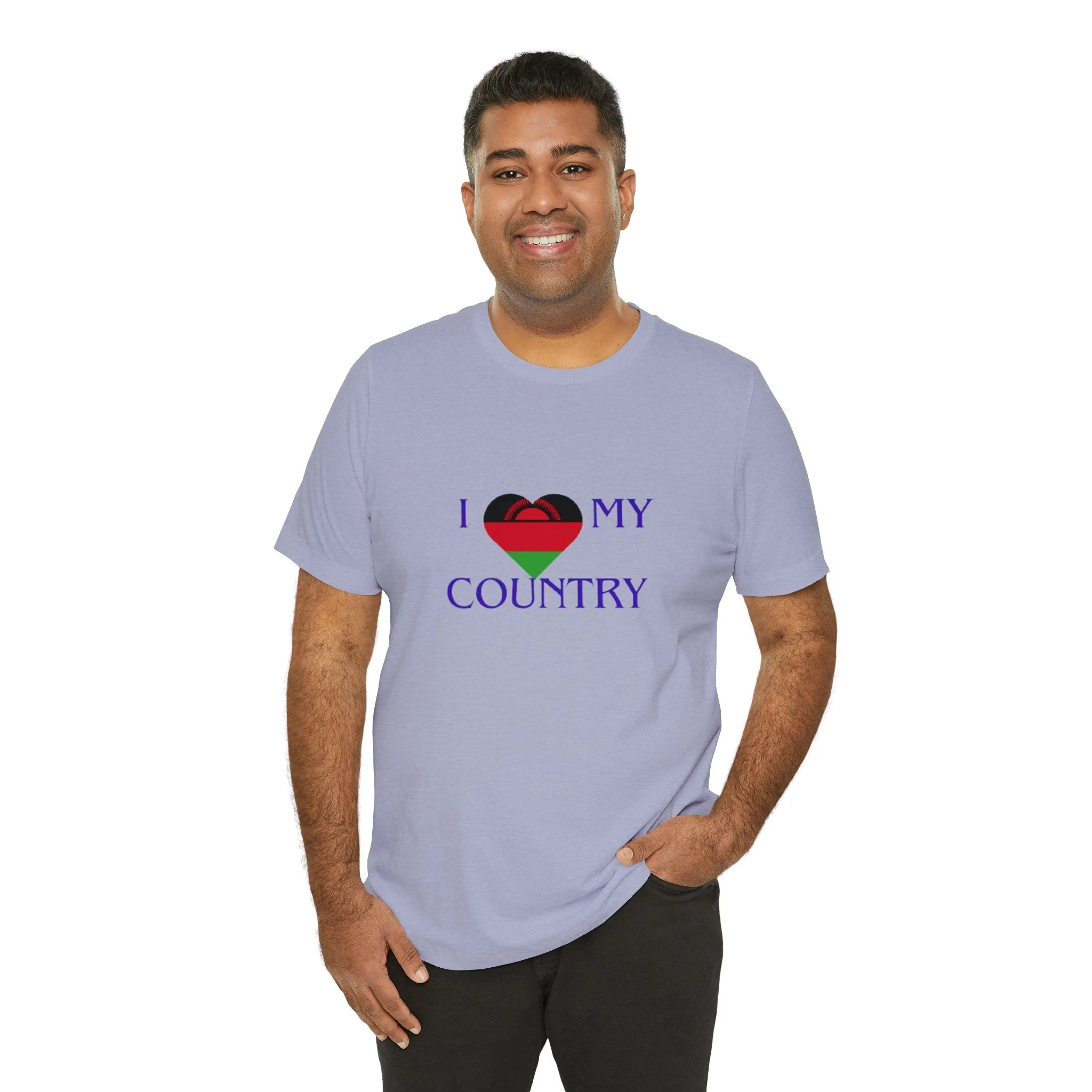 I Love My Country Malawi Unisex Jersey Short Sleeve Tee