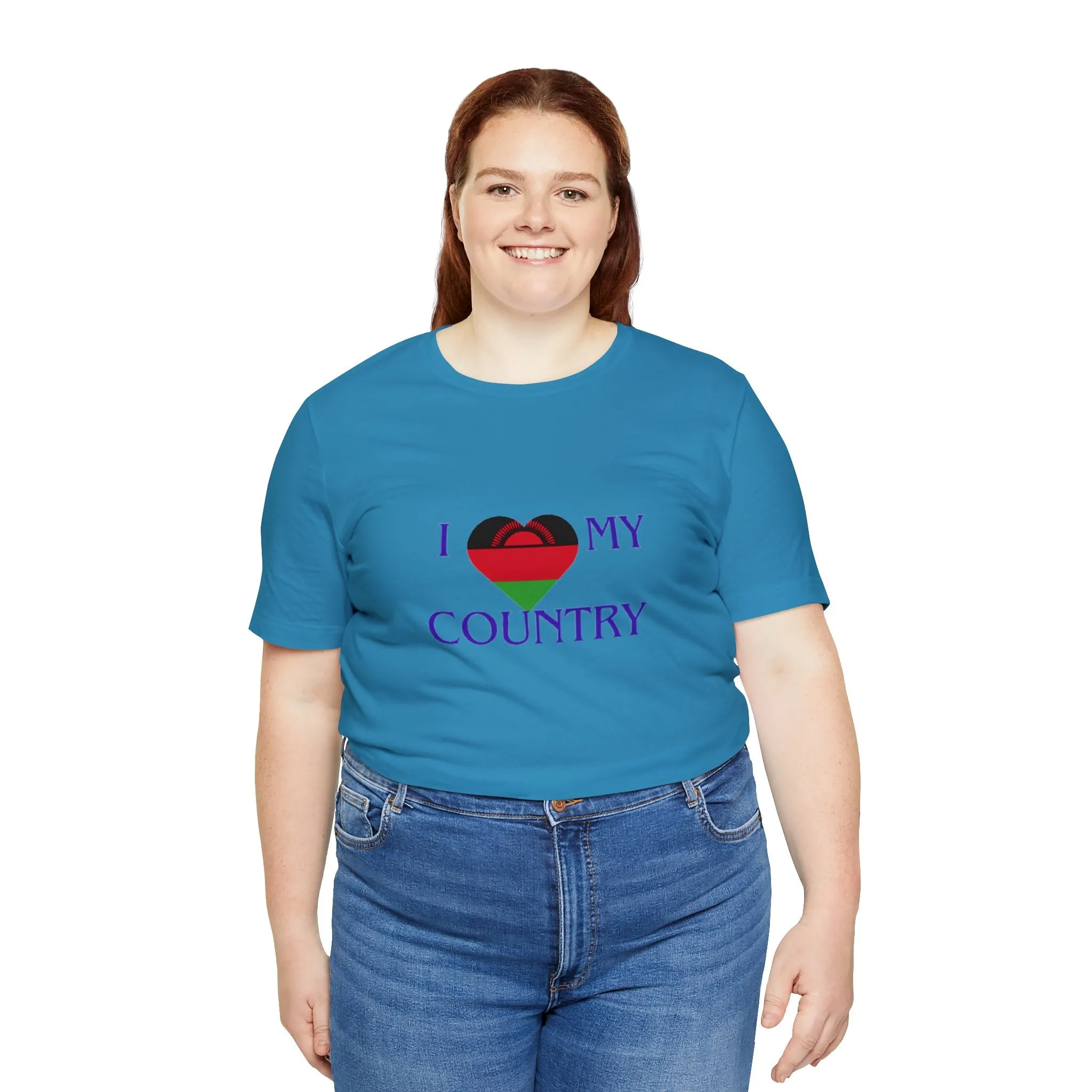 I Love My Country Malawi Unisex Jersey Short Sleeve Tee