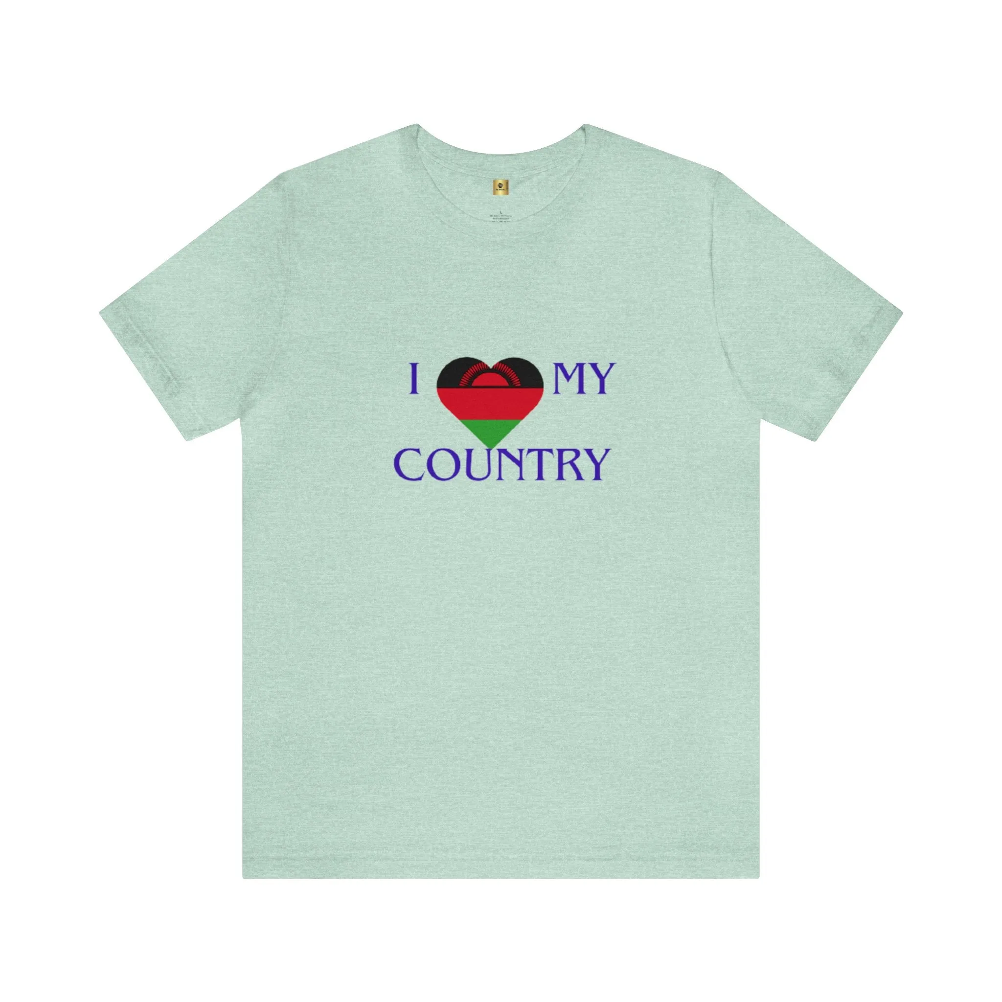 I Love My Country Malawi Unisex Jersey Short Sleeve Tee