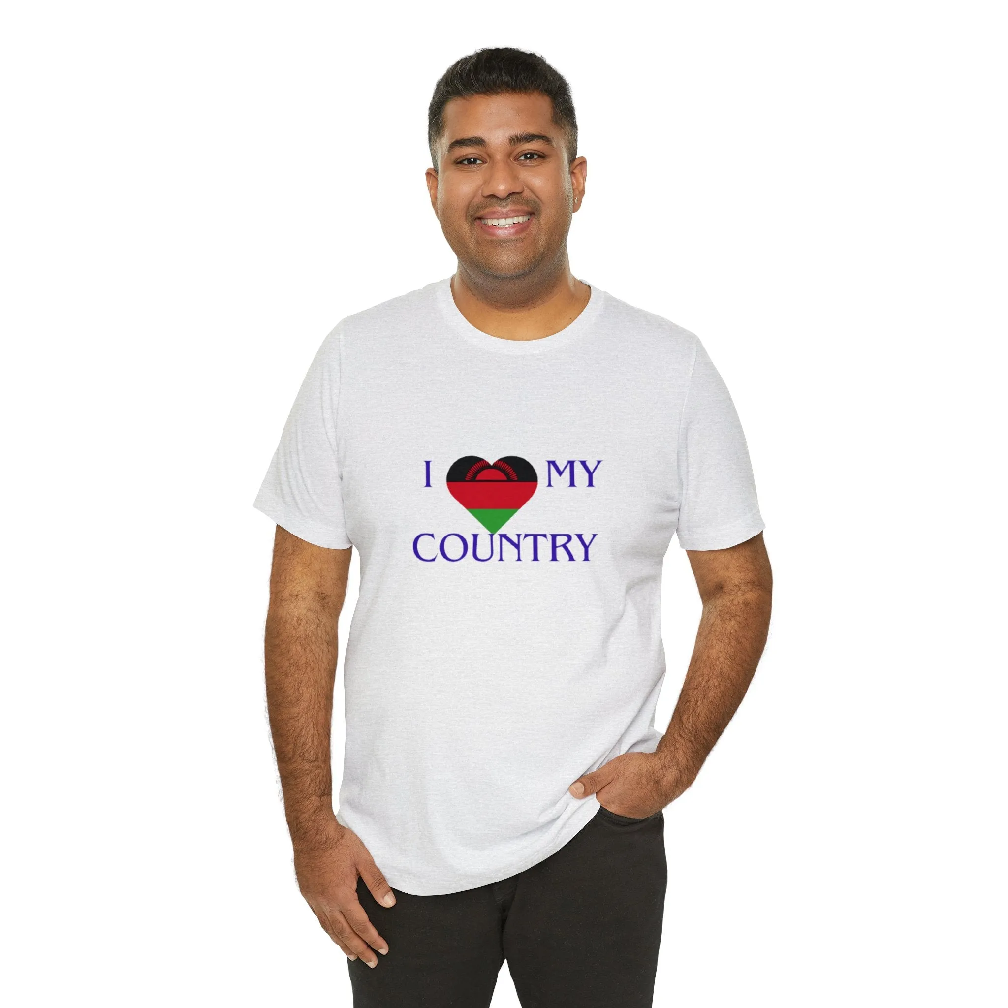 I Love My Country Malawi Unisex Jersey Short Sleeve Tee