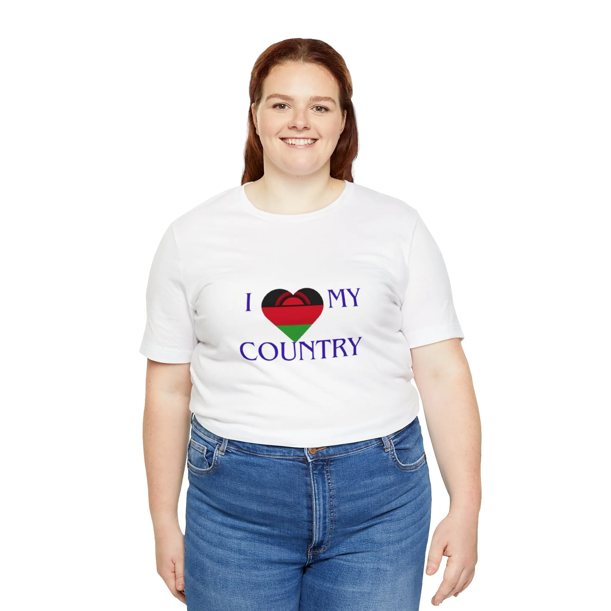 I Love My Country Malawi Unisex Jersey Short Sleeve Tee