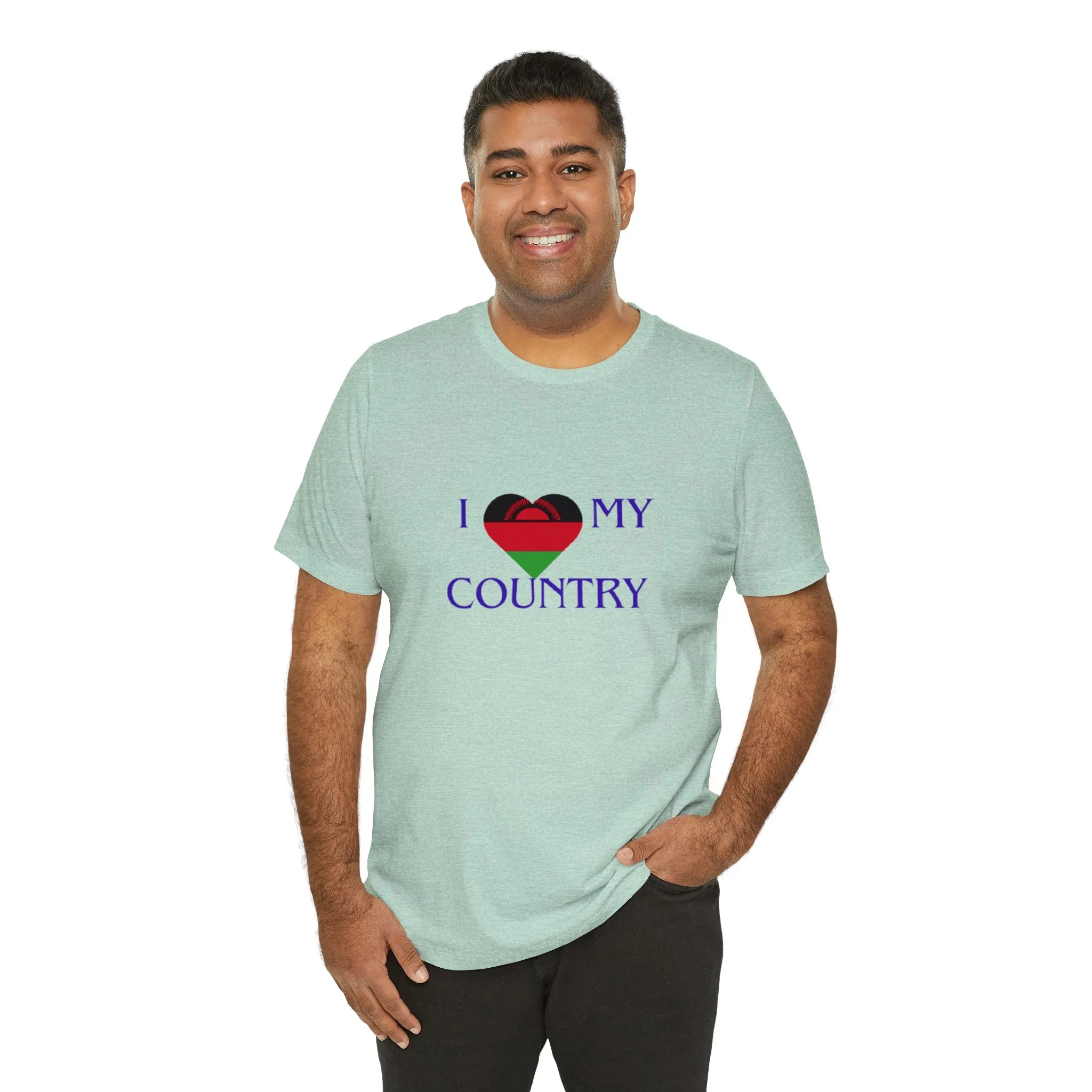 I Love My Country Malawi Unisex Jersey Short Sleeve Tee