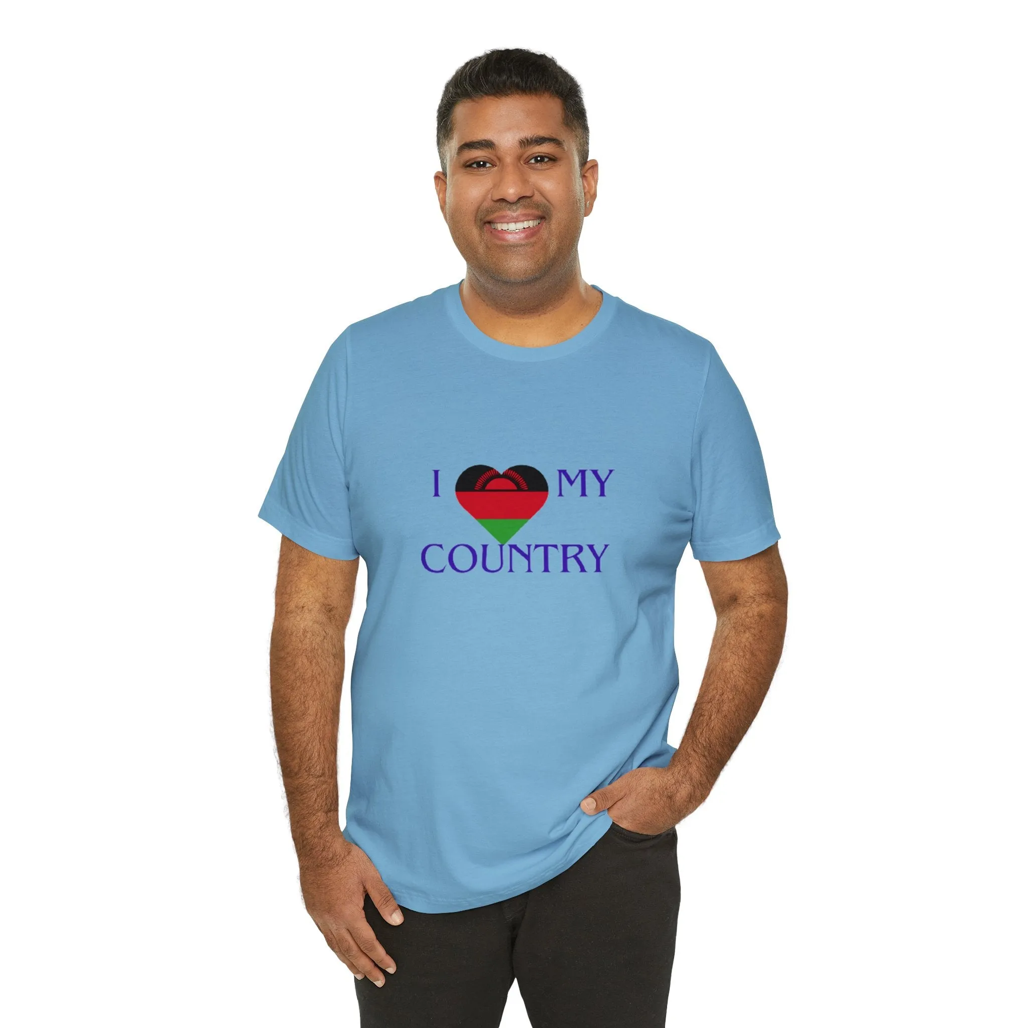 I Love My Country Malawi Unisex Jersey Short Sleeve Tee