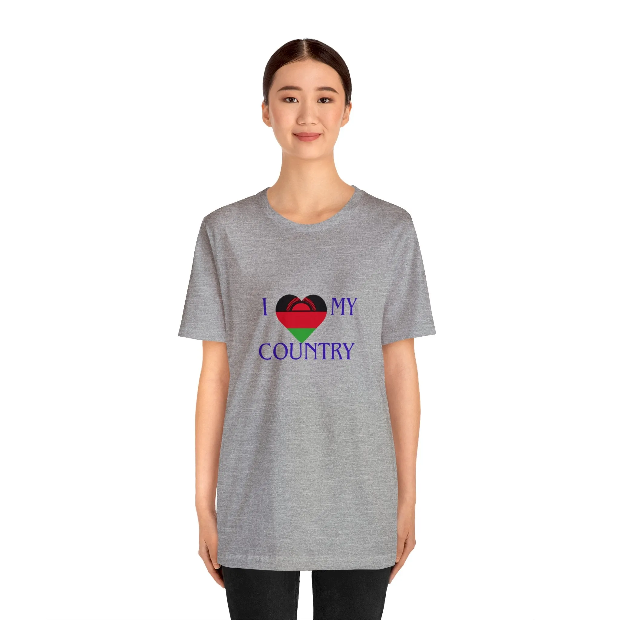 I Love My Country Malawi Unisex Jersey Short Sleeve Tee