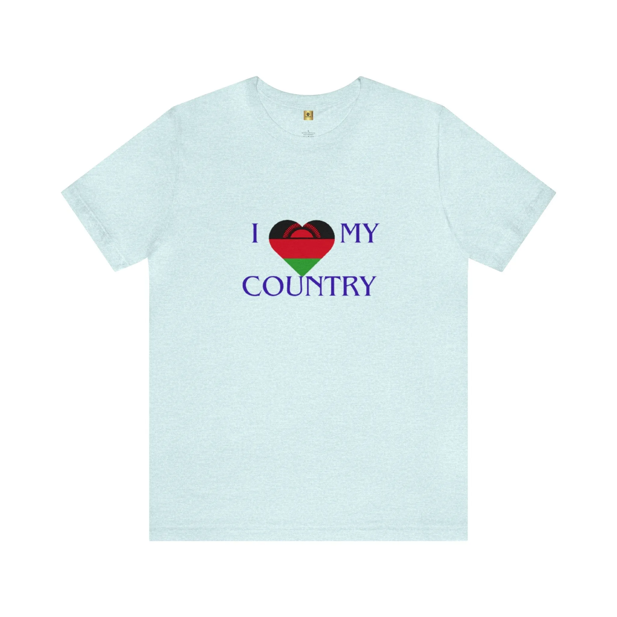 I Love My Country Malawi Unisex Jersey Short Sleeve Tee