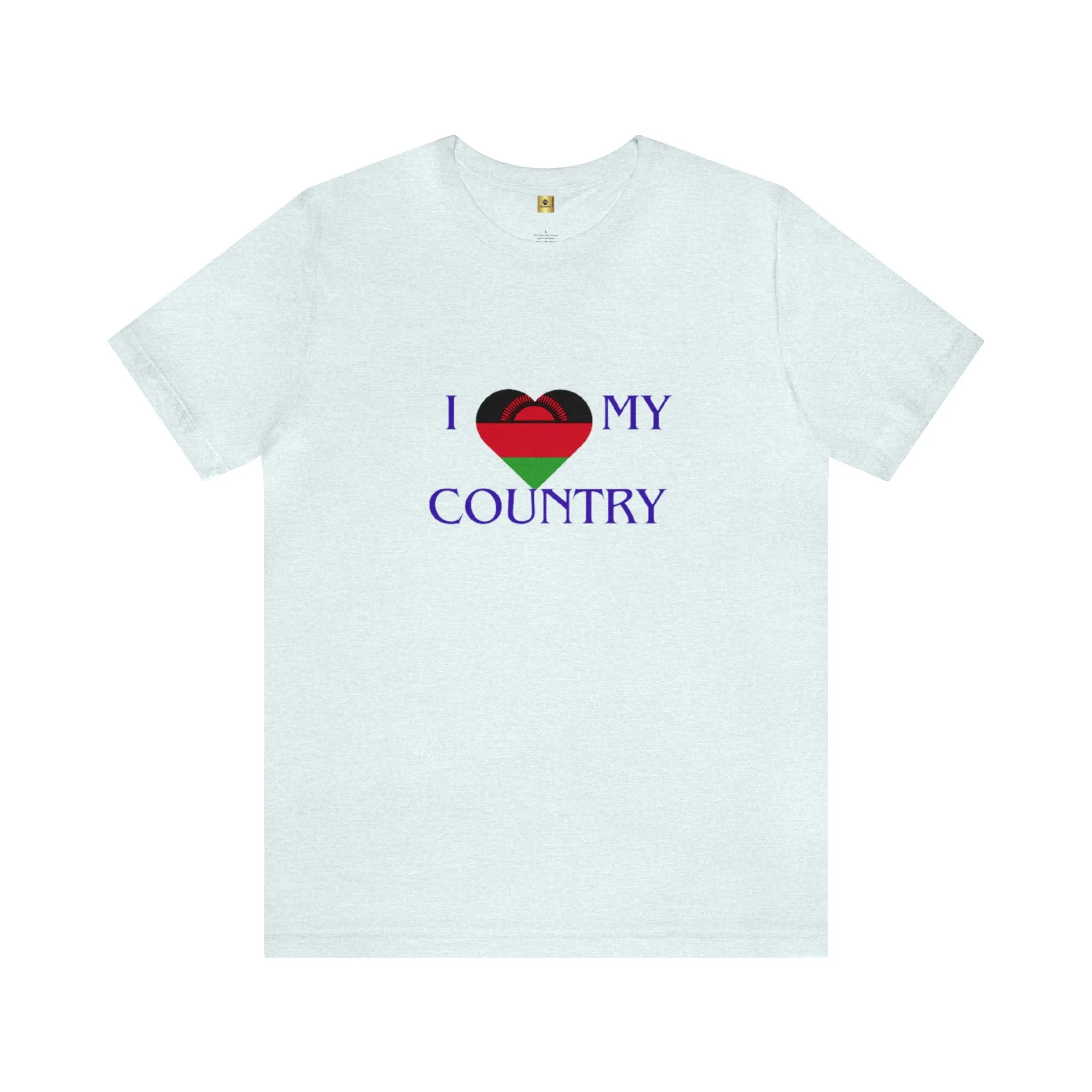 I Love My Country Malawi Unisex Jersey Short Sleeve Tee