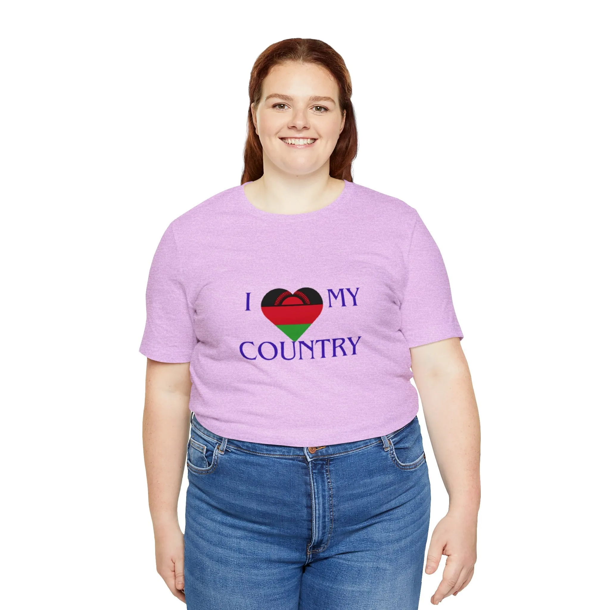 I Love My Country Malawi Unisex Jersey Short Sleeve Tee