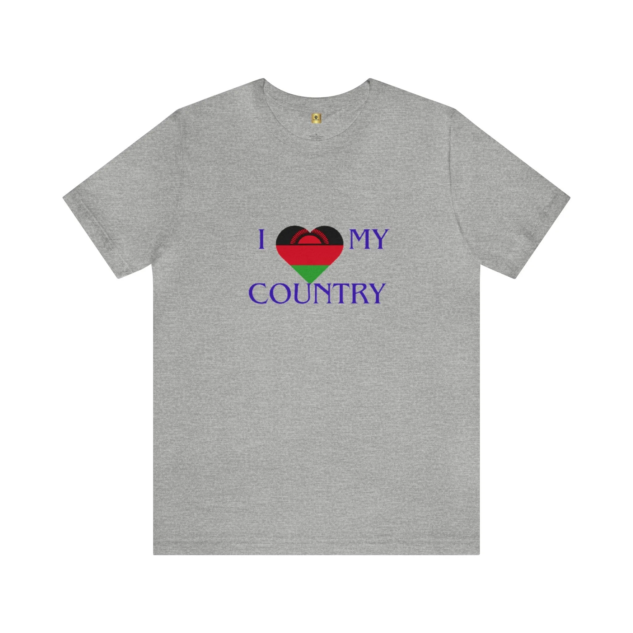 I Love My Country Malawi Unisex Jersey Short Sleeve Tee