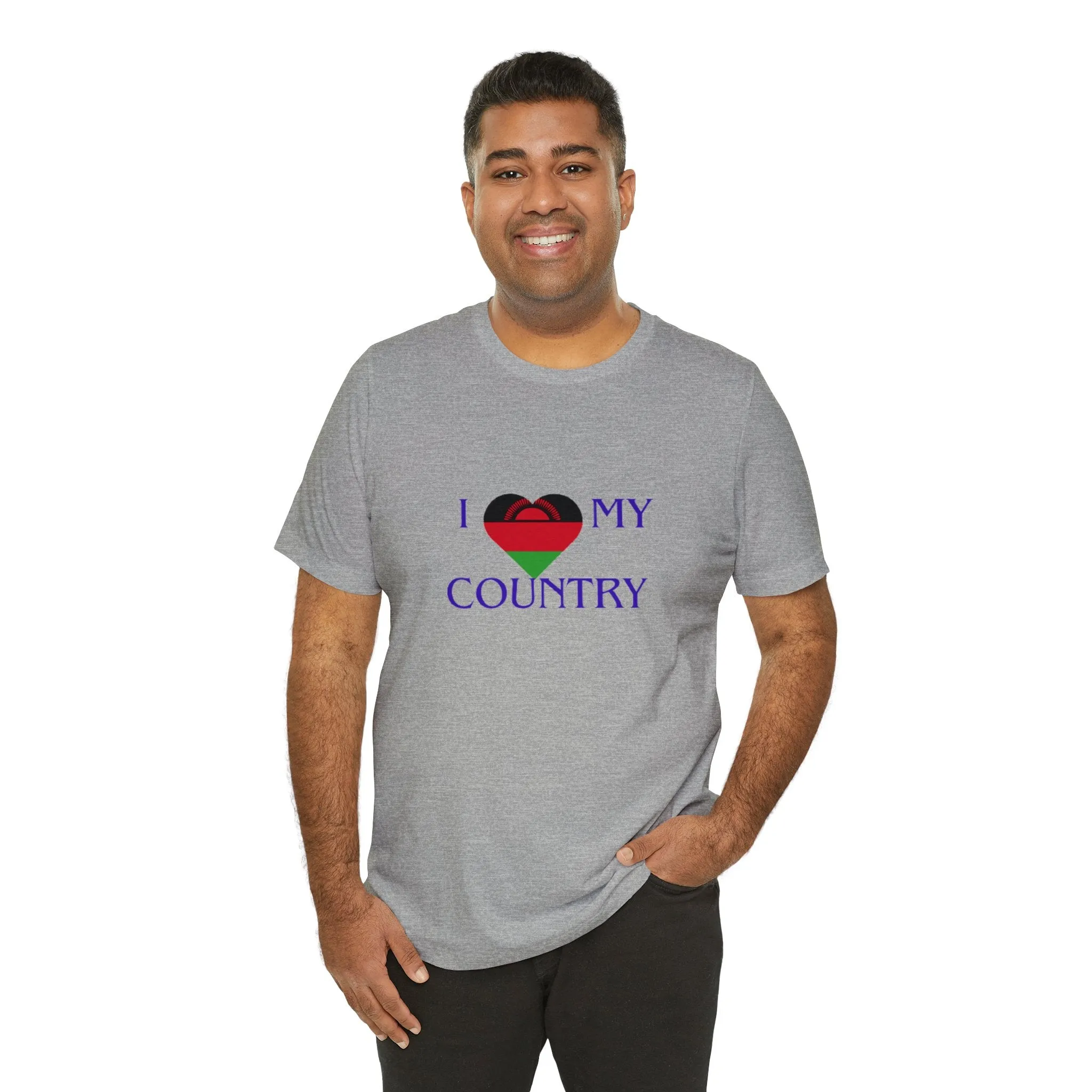 I Love My Country Malawi Unisex Jersey Short Sleeve Tee