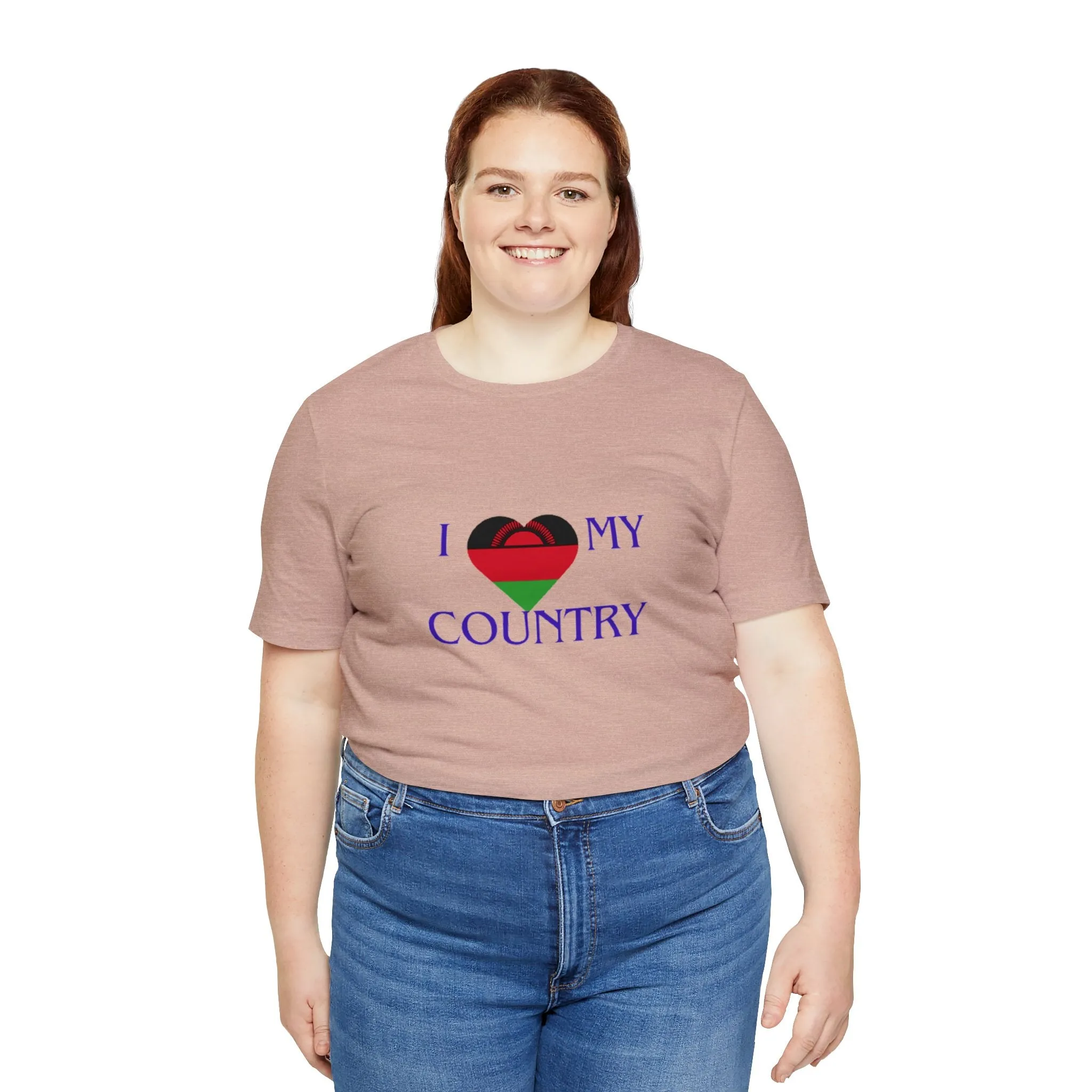 I Love My Country Malawi Unisex Jersey Short Sleeve Tee