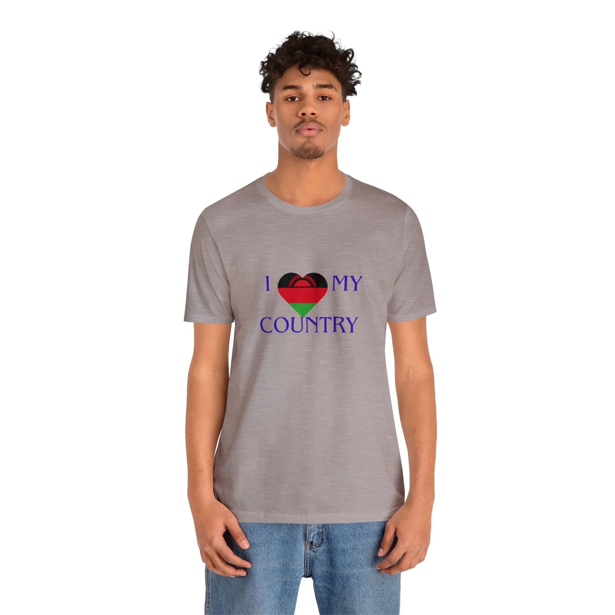 I Love My Country Malawi Unisex Jersey Short Sleeve Tee