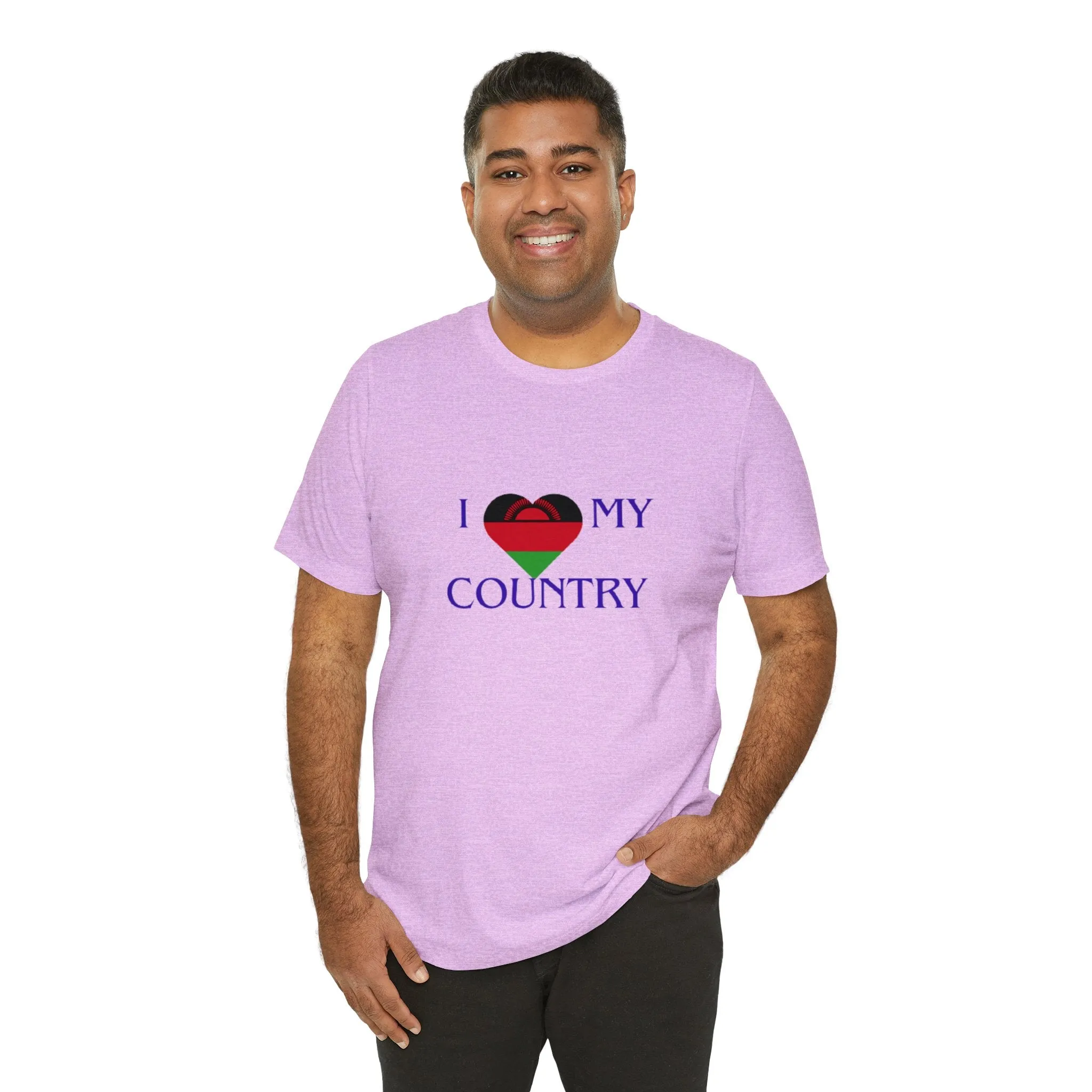 I Love My Country Malawi Unisex Jersey Short Sleeve Tee