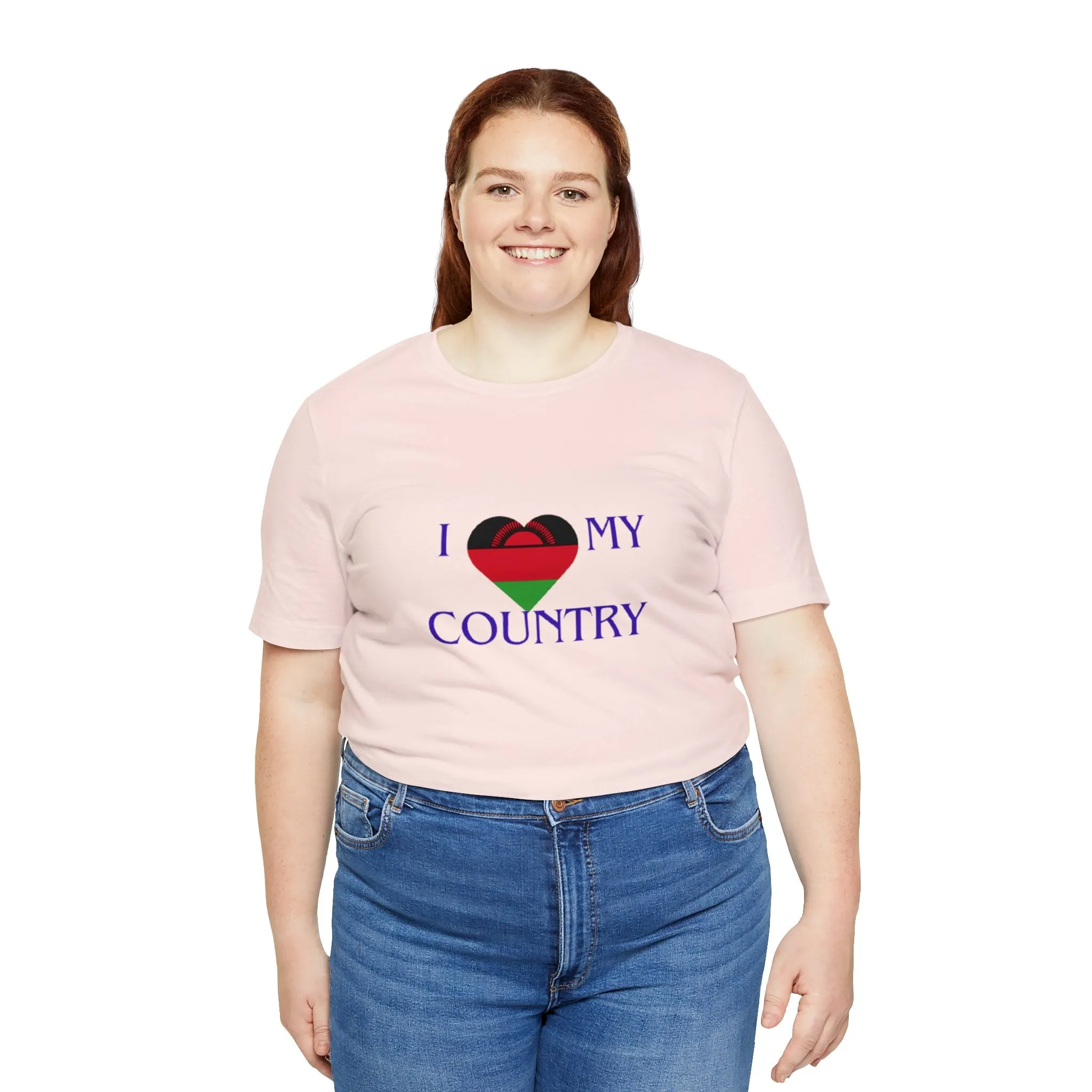 I Love My Country Malawi Unisex Jersey Short Sleeve Tee