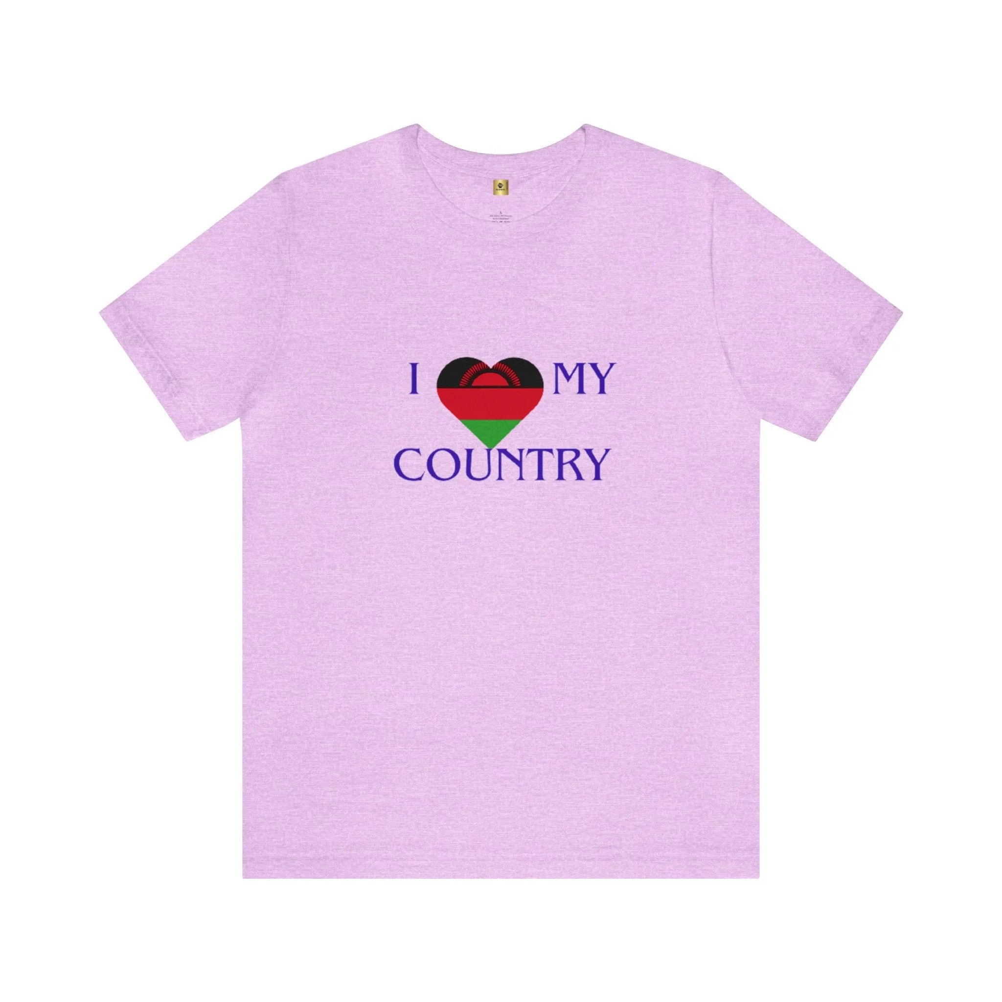 I Love My Country Malawi Unisex Jersey Short Sleeve Tee