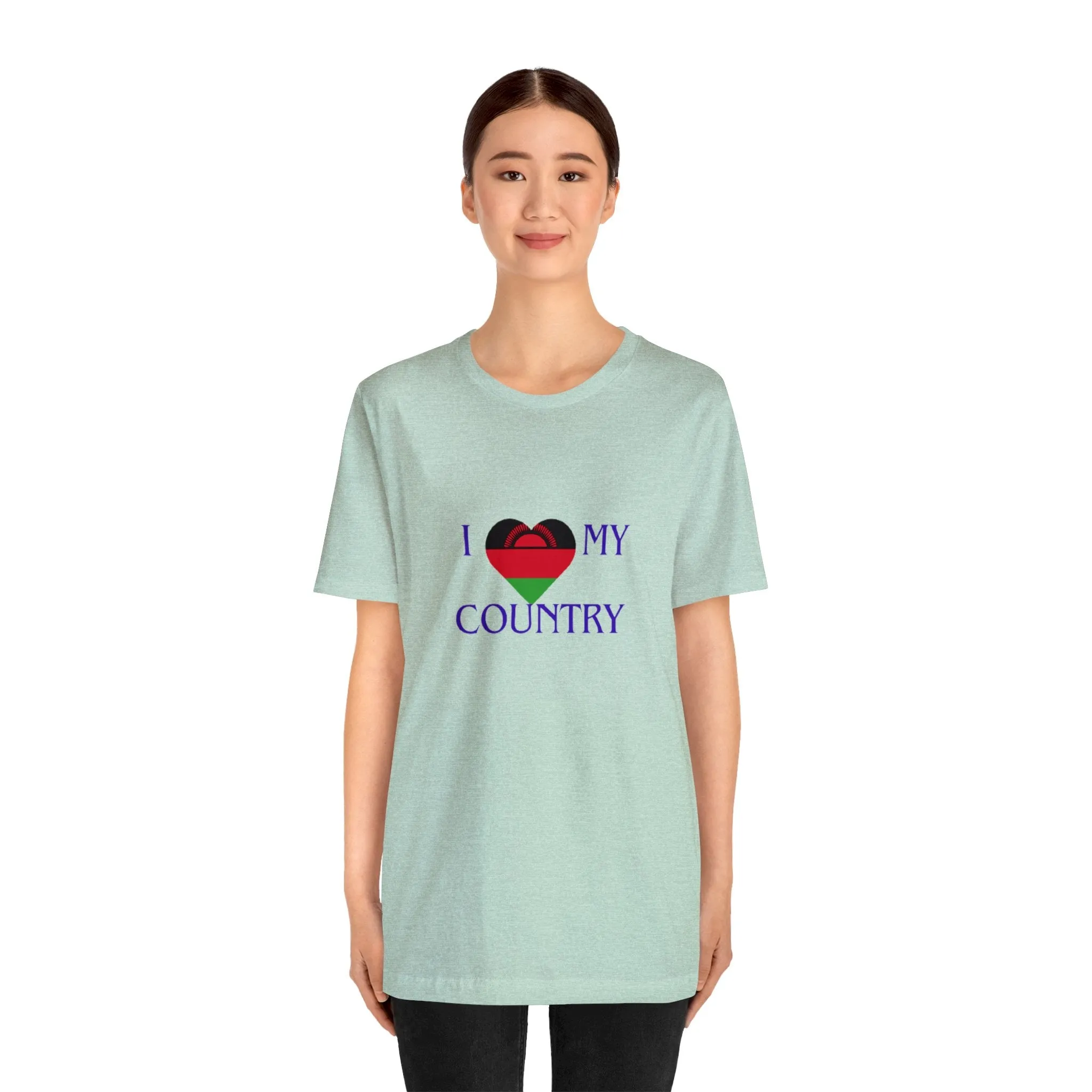 I Love My Country Malawi Unisex Jersey Short Sleeve Tee