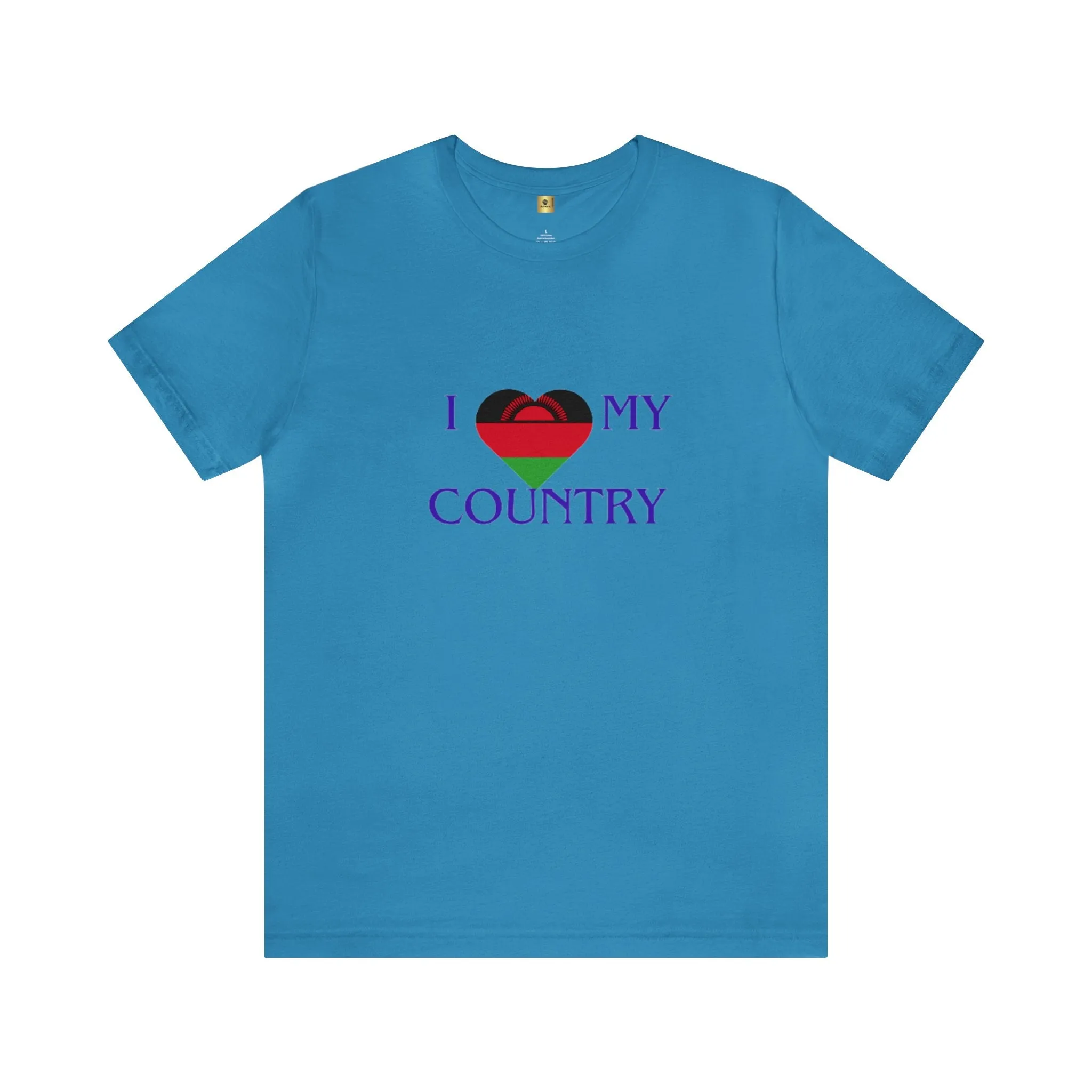 I Love My Country Malawi Unisex Jersey Short Sleeve Tee