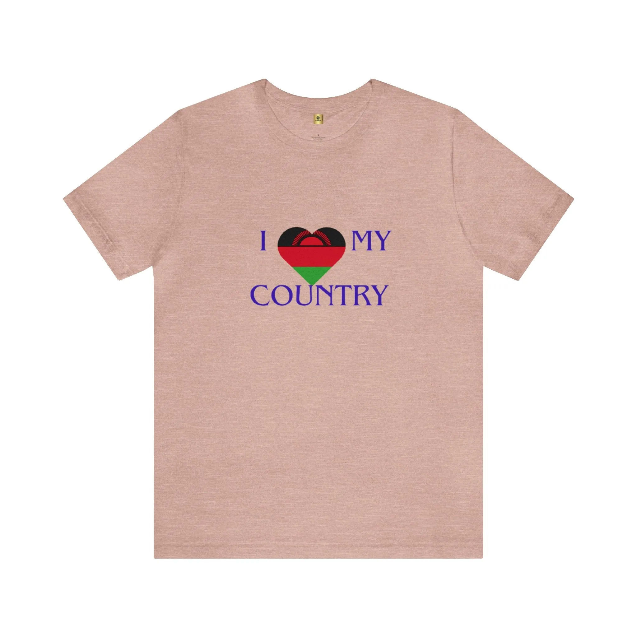 I Love My Country Malawi Unisex Jersey Short Sleeve Tee