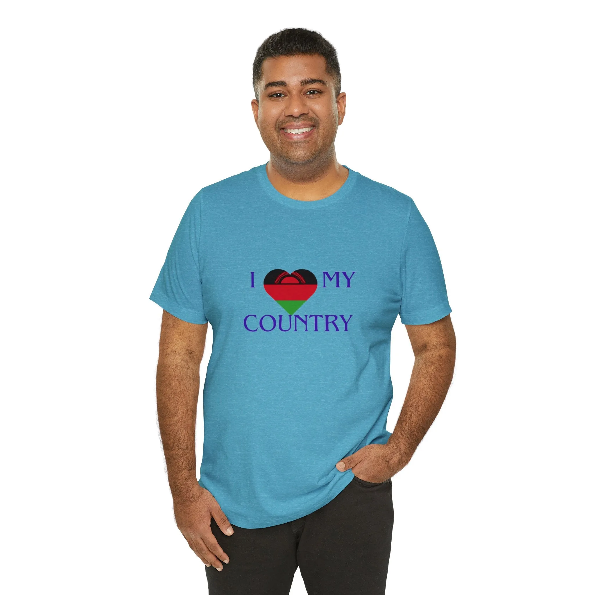 I Love My Country Malawi Unisex Jersey Short Sleeve Tee