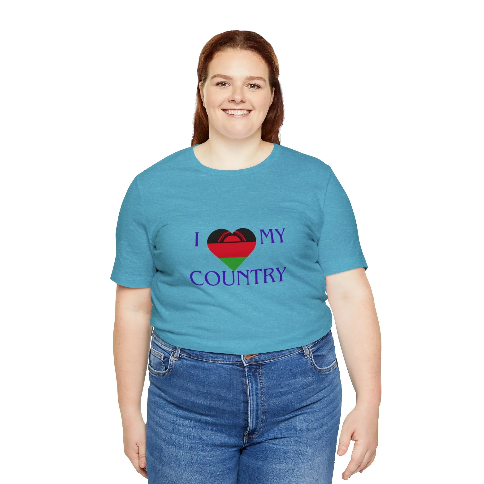 I Love My Country Malawi Unisex Jersey Short Sleeve Tee