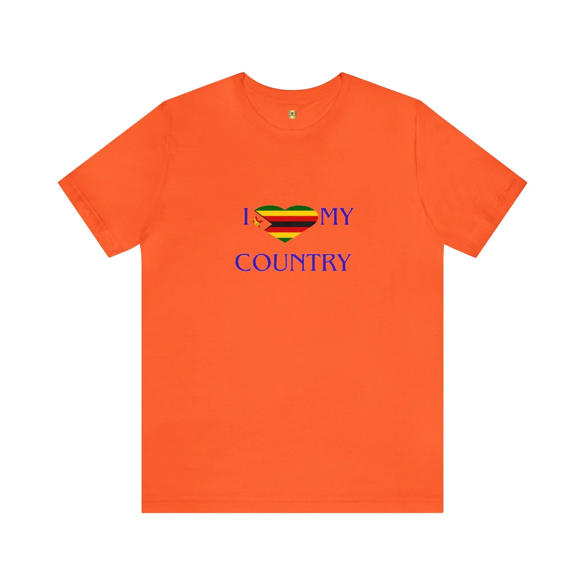 I Love my Country Zimbabwe Unisex Jersey Short Sleeve Tee