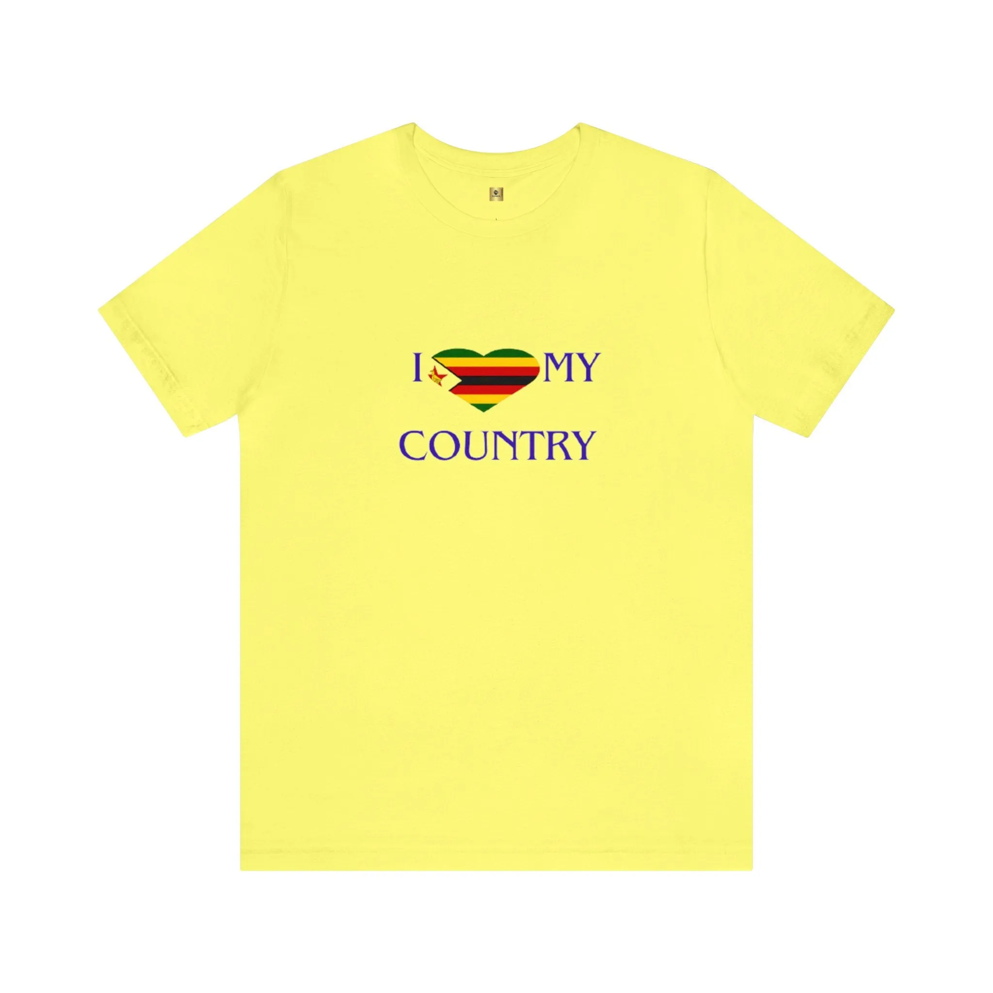 I Love my Country Zimbabwe Unisex Jersey Short Sleeve Tee