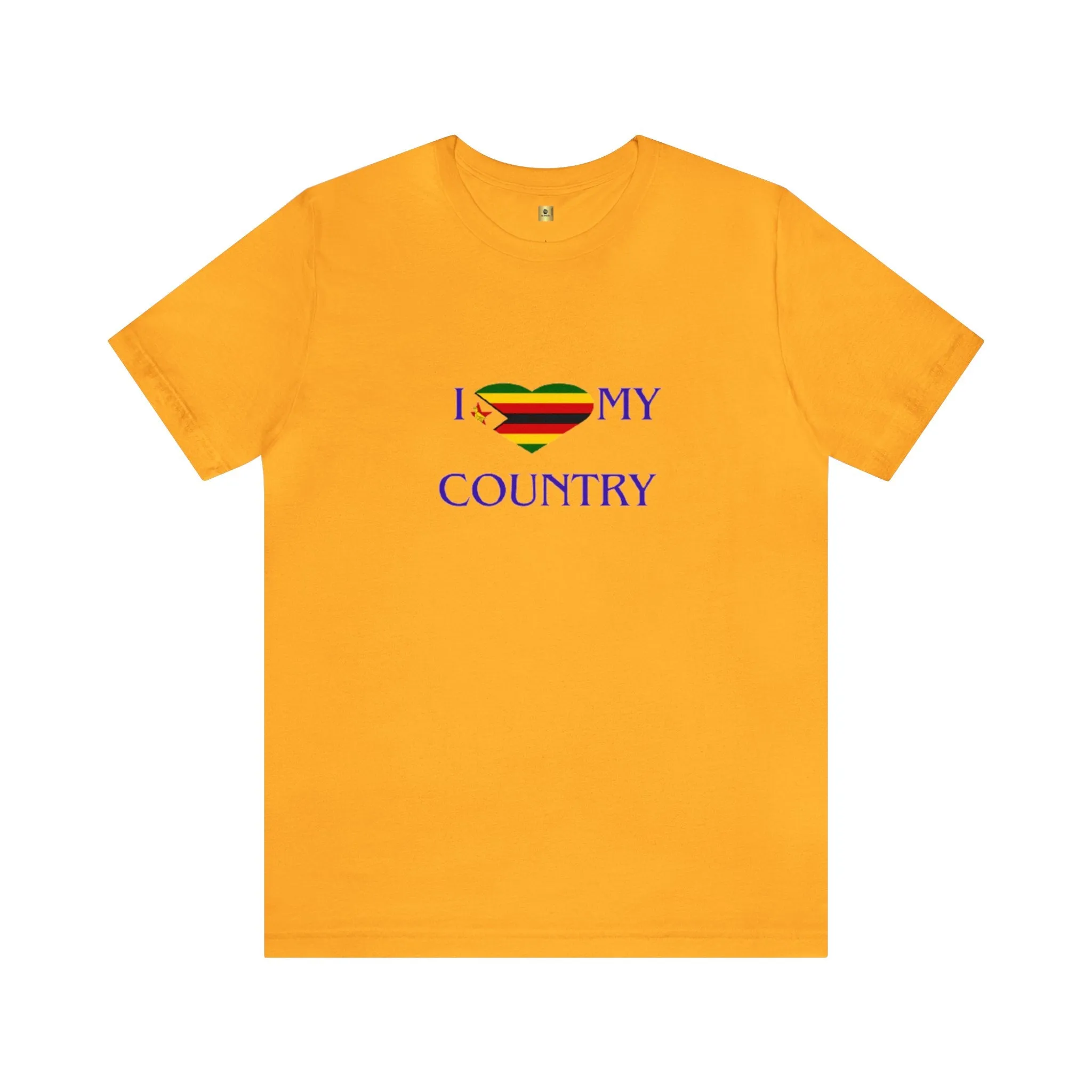 I Love my Country Zimbabwe Unisex Jersey Short Sleeve Tee