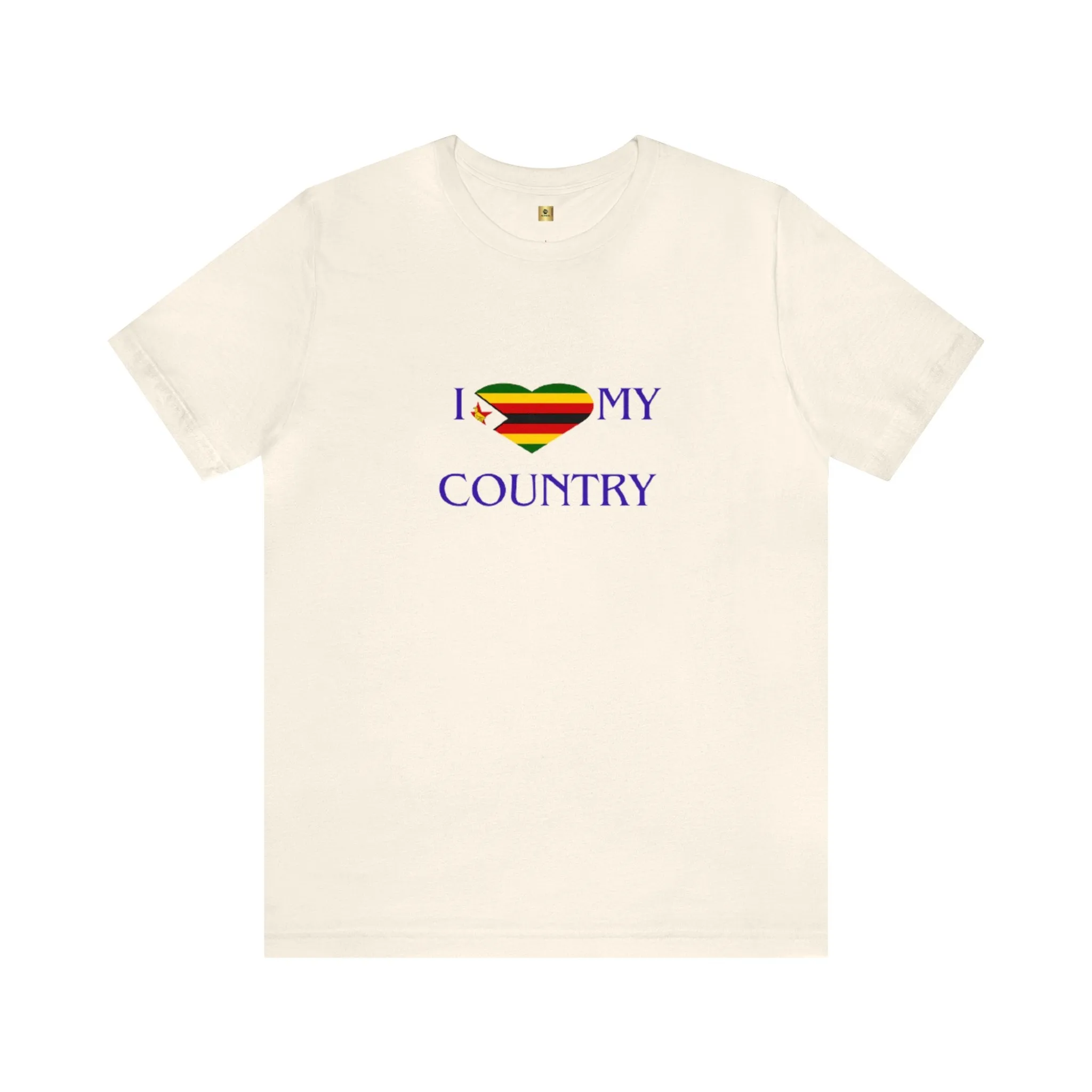 I Love my Country Zimbabwe Unisex Jersey Short Sleeve Tee