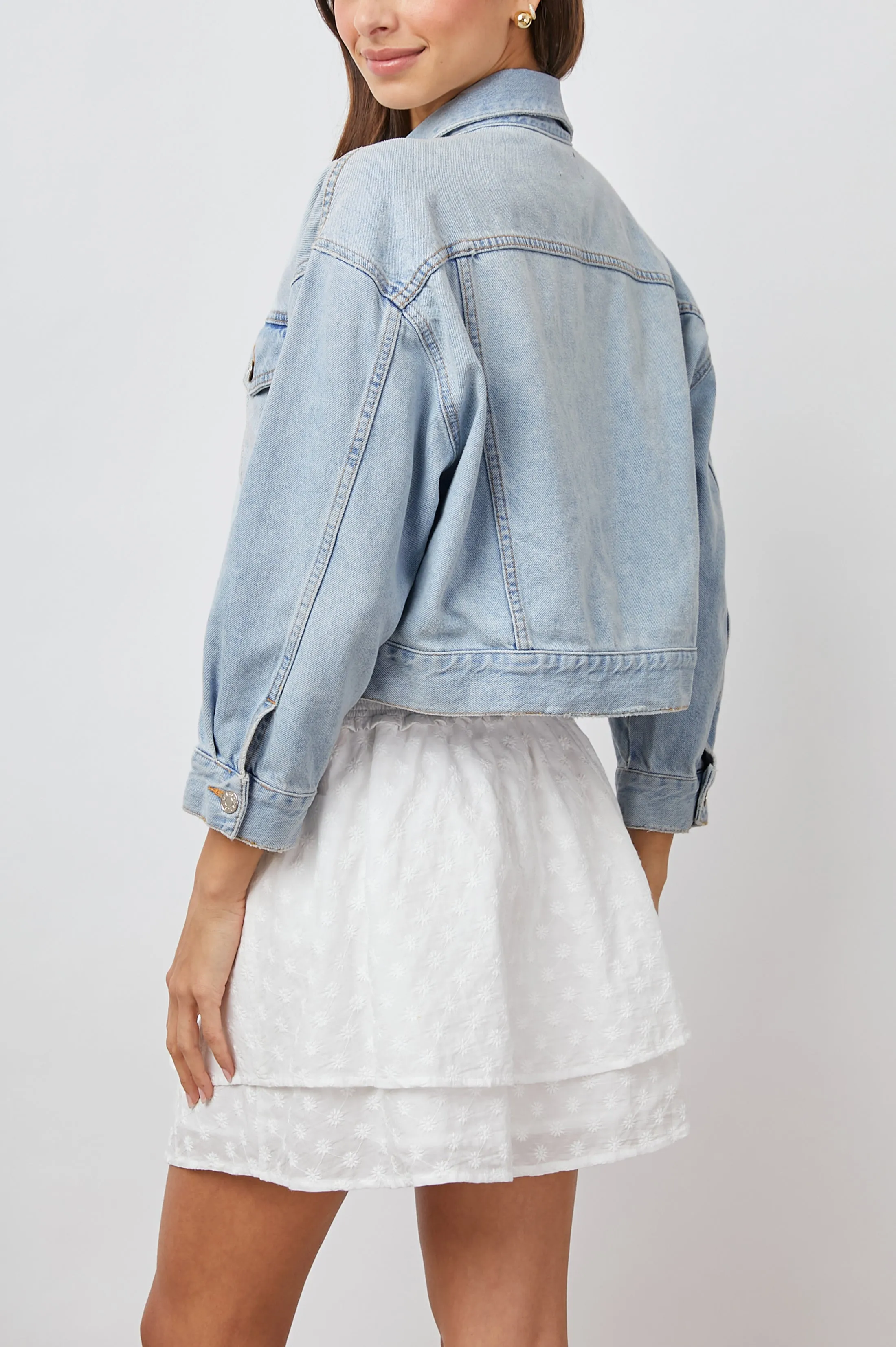 INDIO JACKET - FADED BLUE DISTRESS